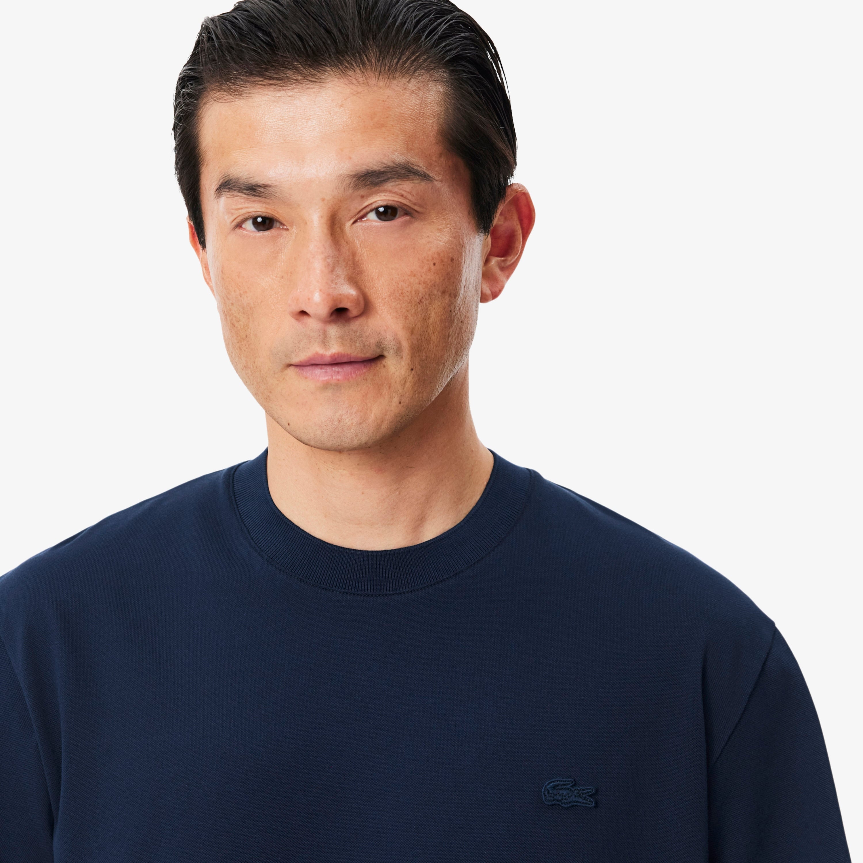 Erkek Classic Fit Bisiklet Yaka Lacivert T-Shirt