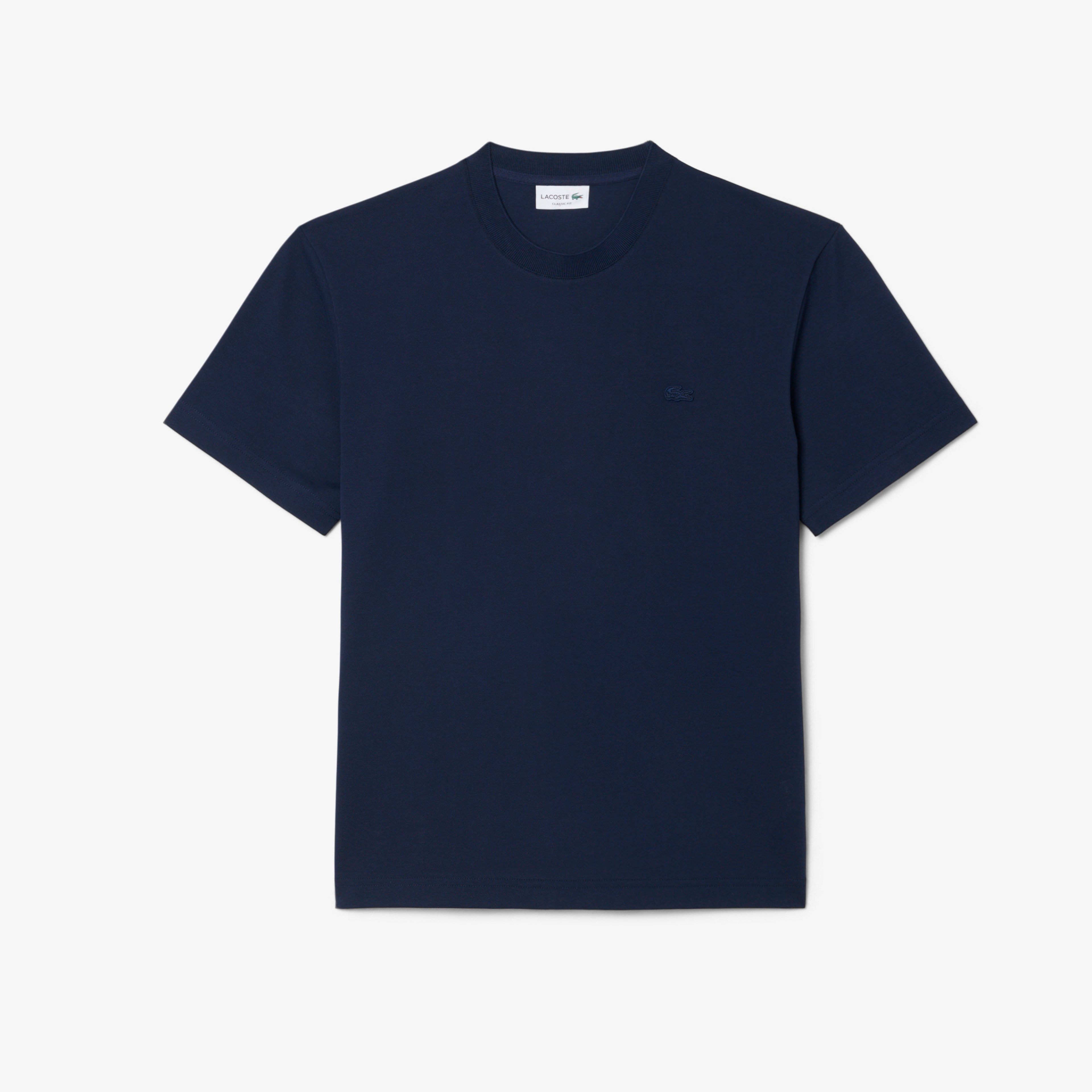 Erkek Classic Fit Bisiklet Yaka Lacivert T-Shirt