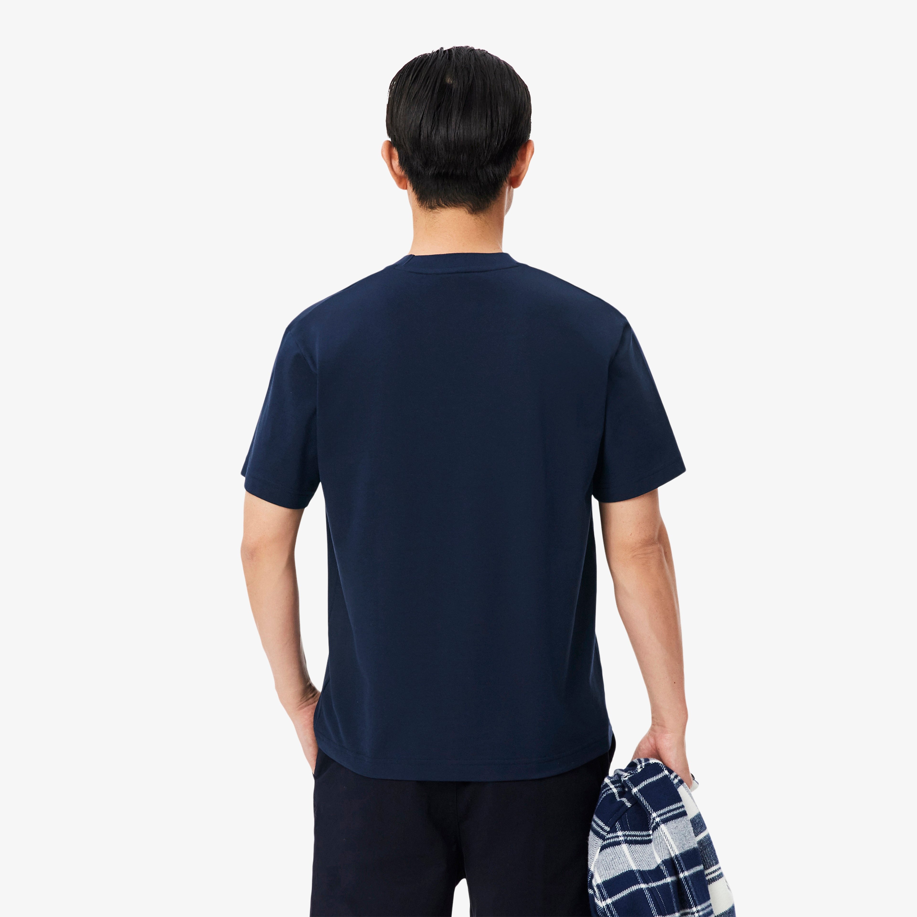 Erkek Classic Fit Bisiklet Yaka Lacivert T-Shirt
