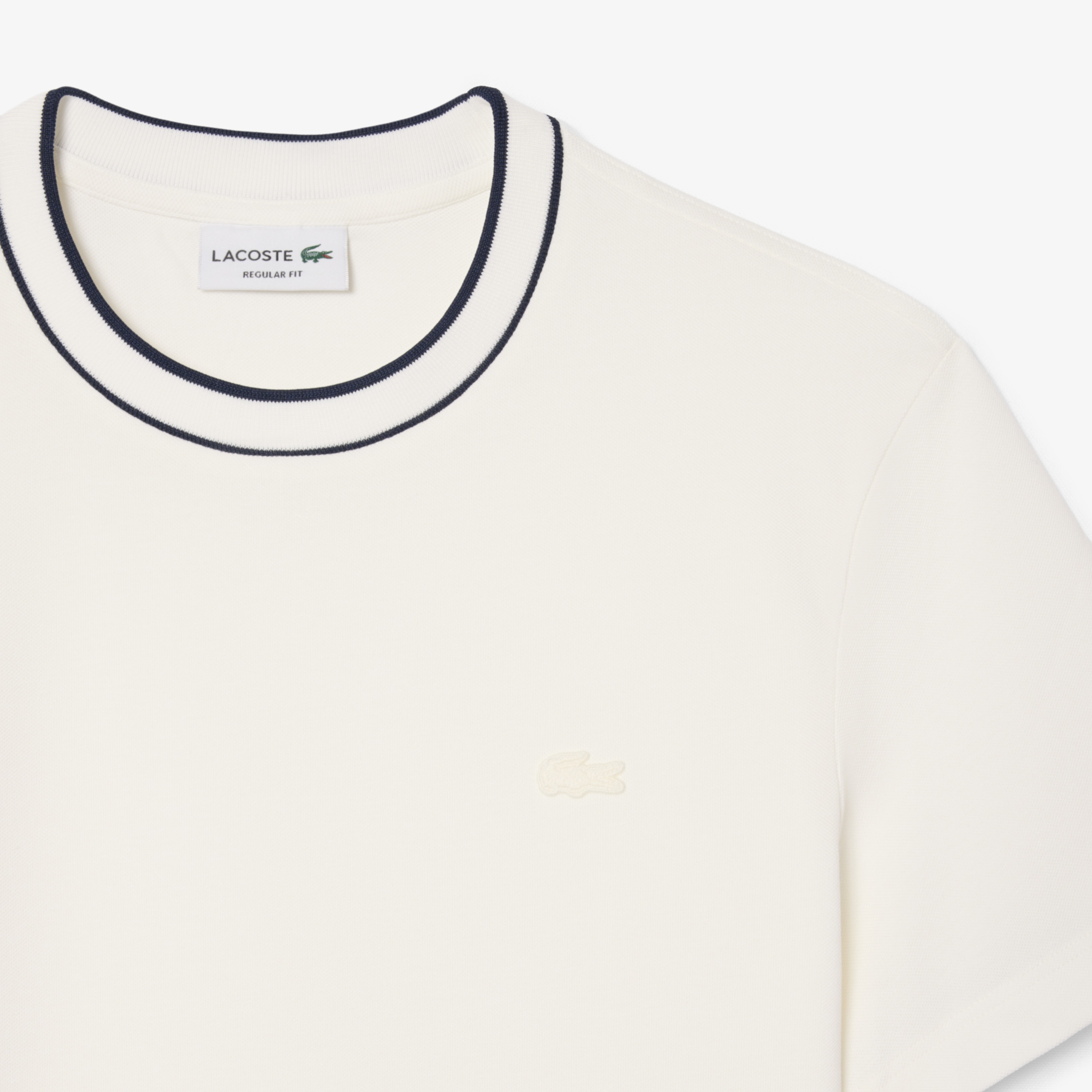Erkek Regular Fit Bisiklet Yaka Beyaz T-Shirt