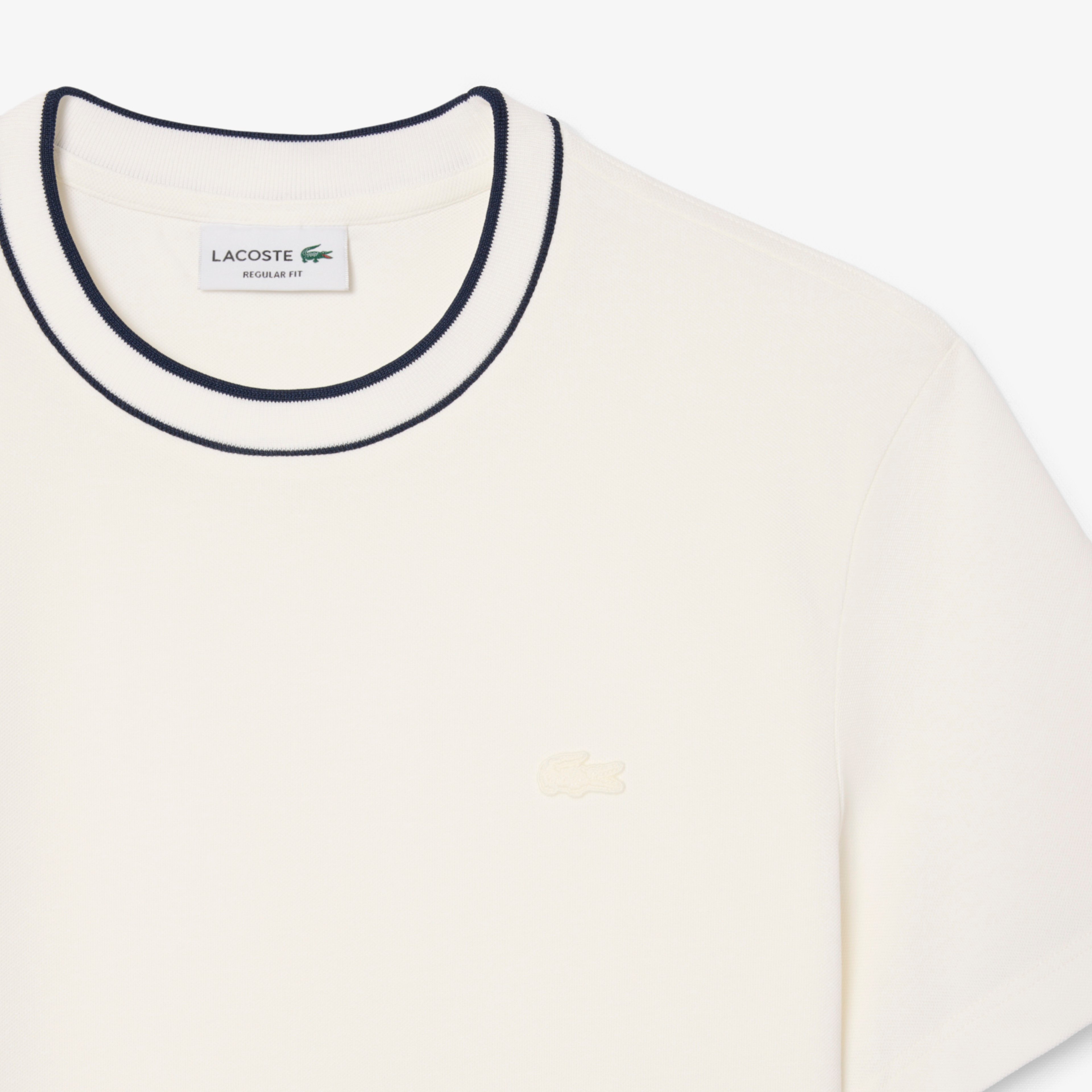 Erkek Regular Fit Bisiklet Yaka Beyaz T-Shirt