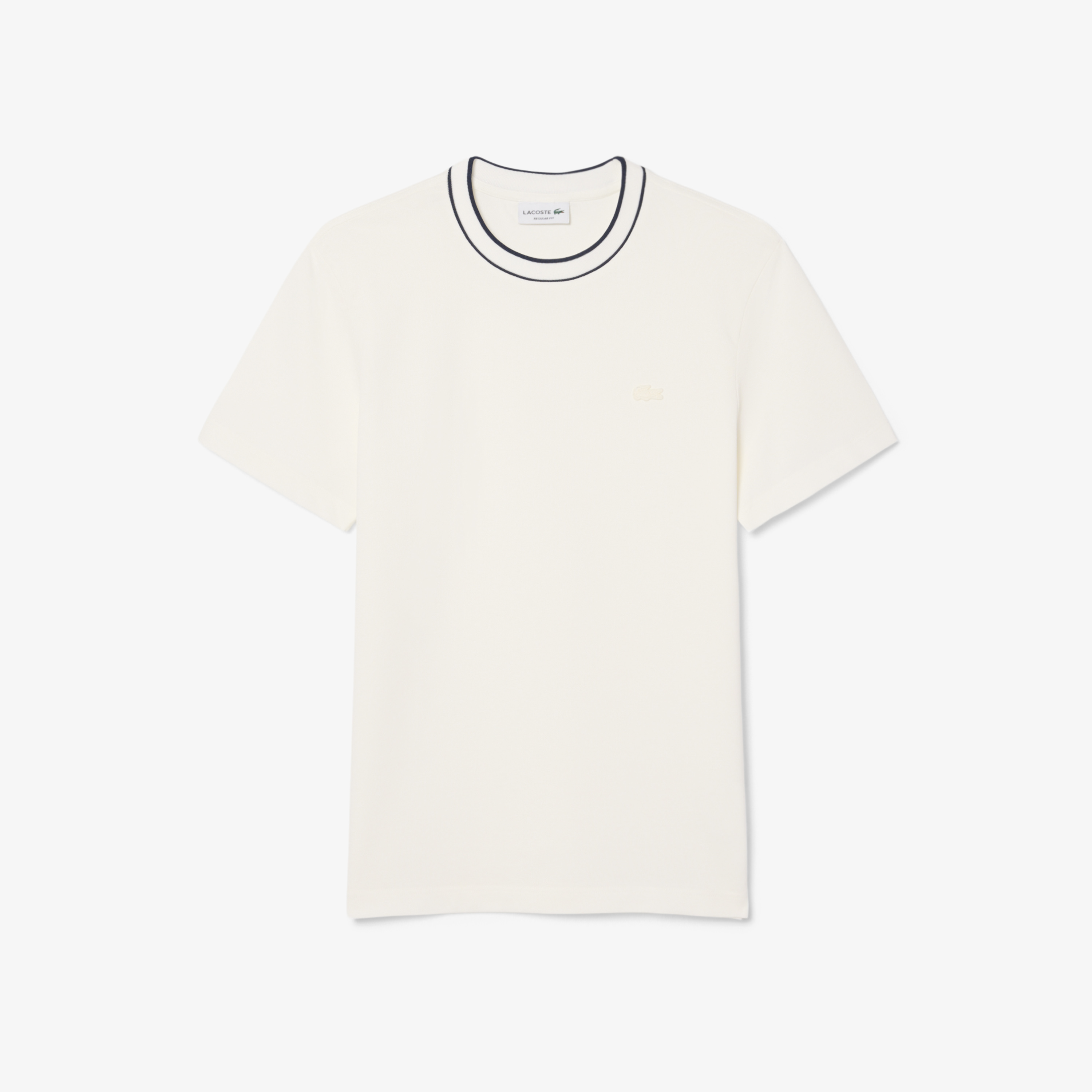 Lacoste Erkek Regular Fit Bisiklet Yaka Beyaz T-Shirt görsel 3