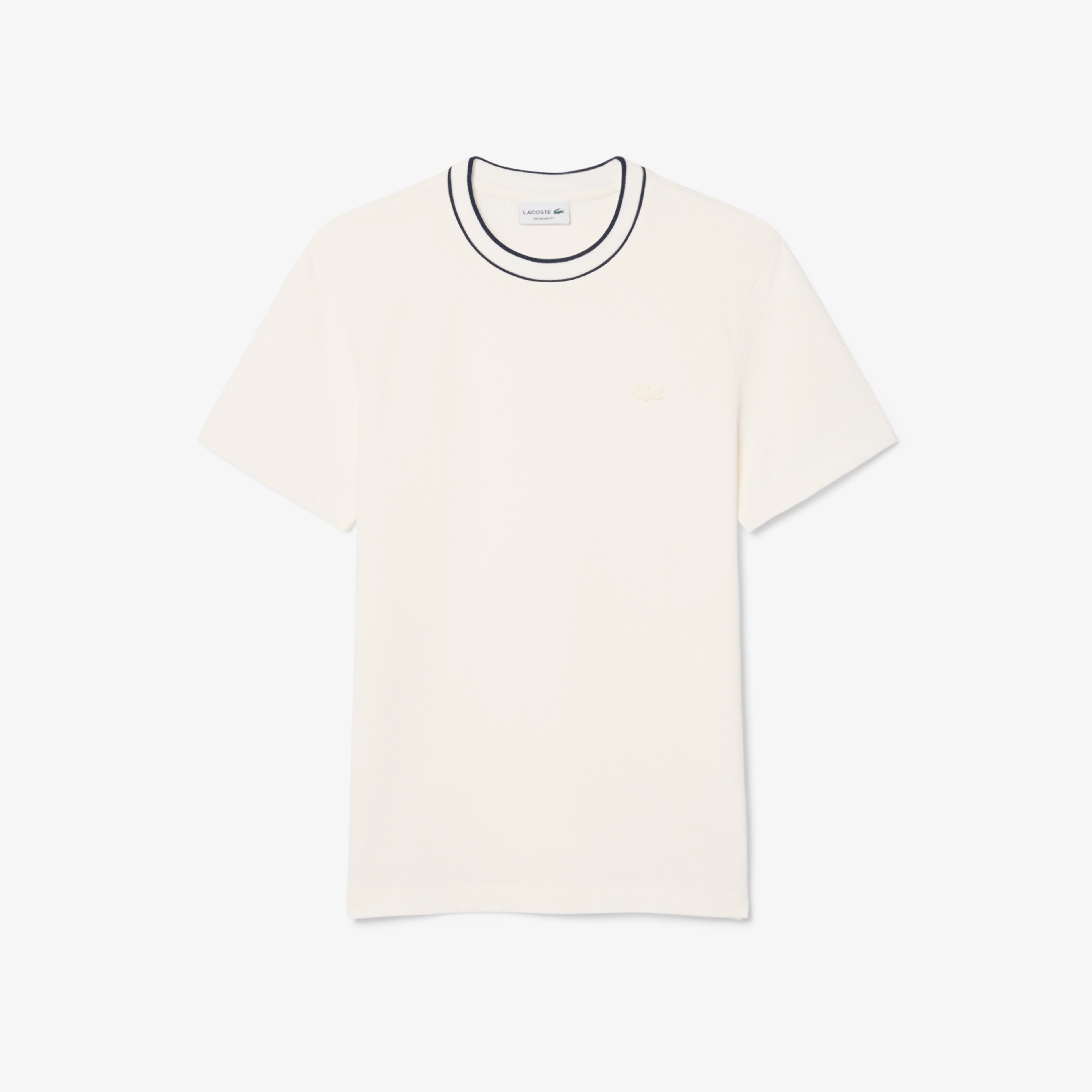 Erkek Regular Fit Bisiklet Yaka Beyaz T-Shirt