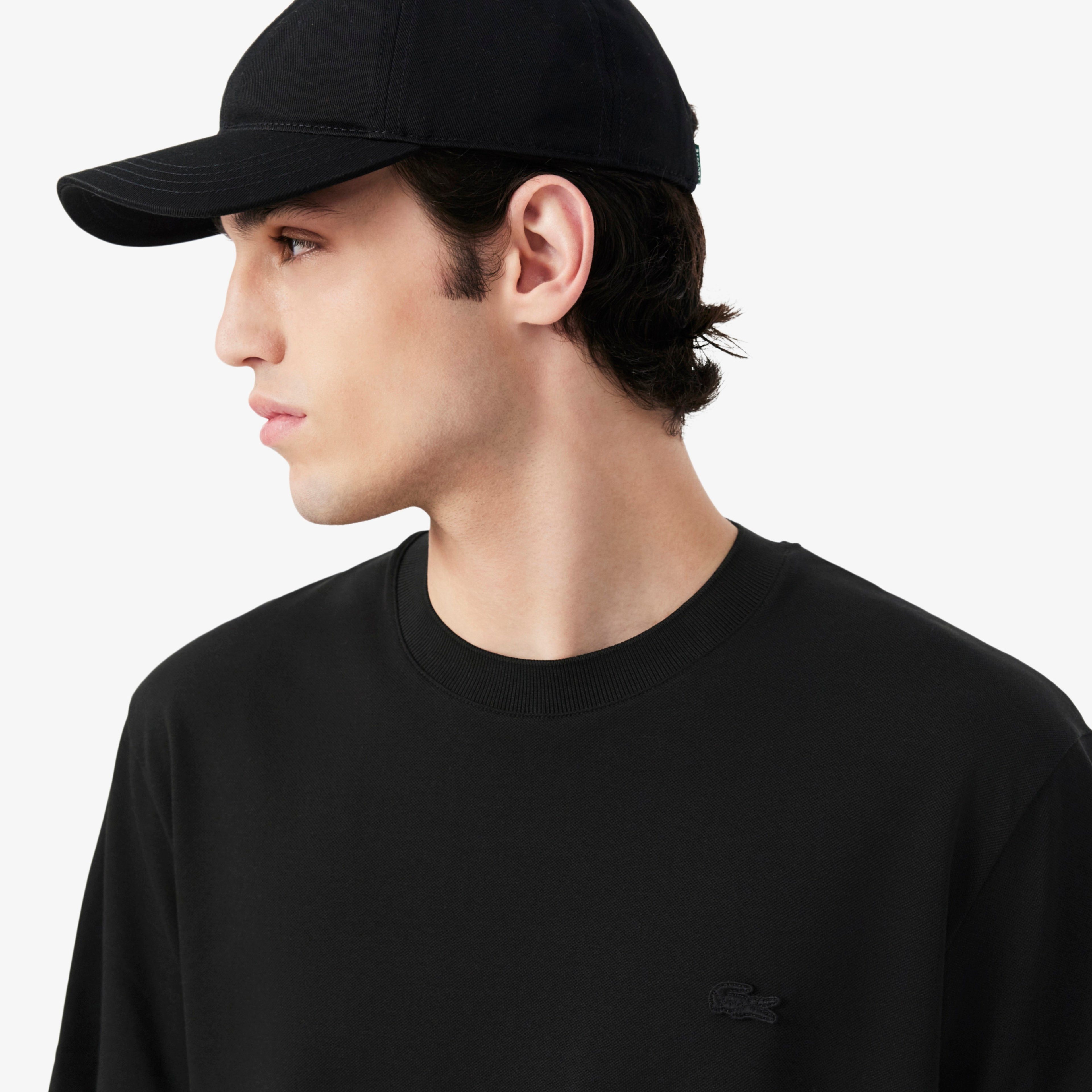Erkek Classic Fit Bisiklet Yaka Siyah T-Shirt Erkek Classic Fit Bisiklet Yaka Siyah T-Shirt