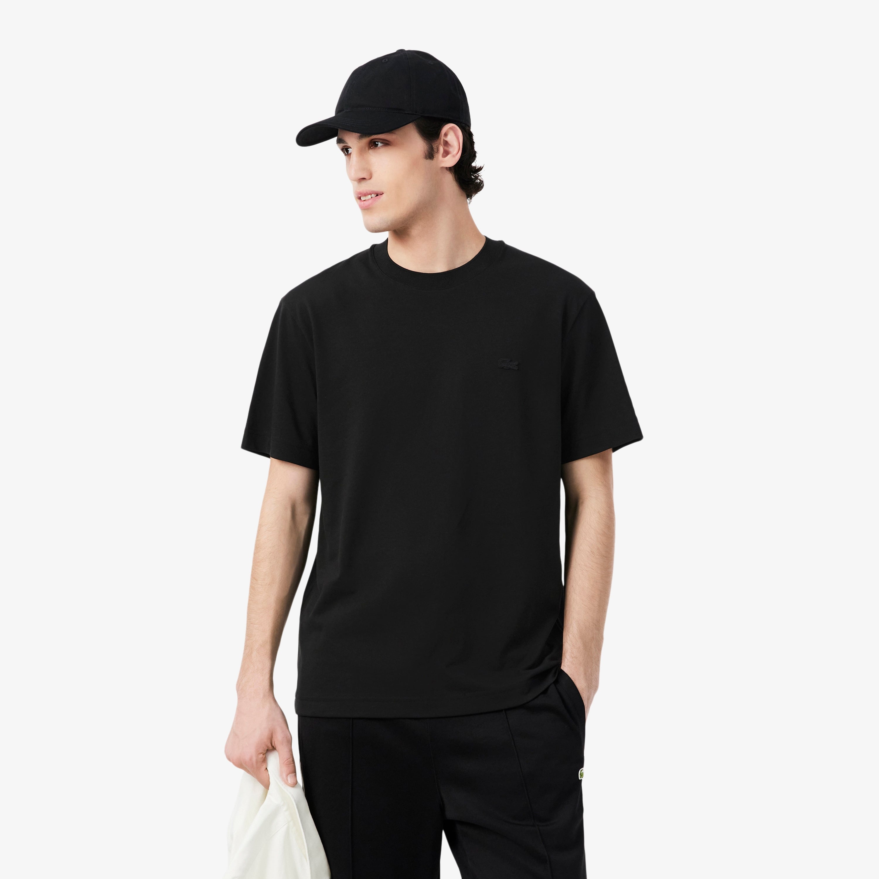 Erkek Classic Fit Bisiklet Yaka Siyah T-Shirt