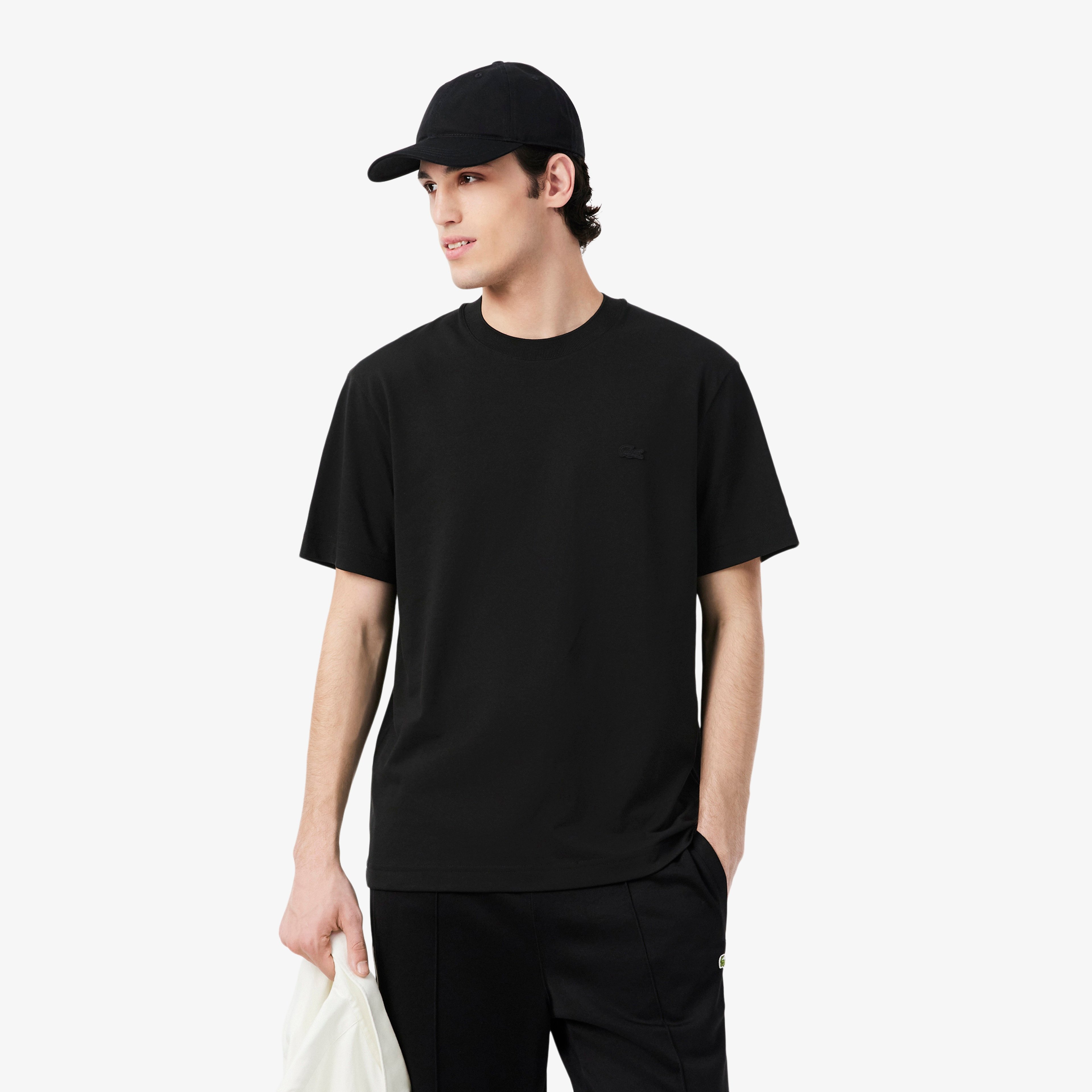 Erkek Classic Fit Bisiklet Yaka Siyah T-Shirt Erkek Classic Fit Bisiklet Yaka Siyah T-Shirt