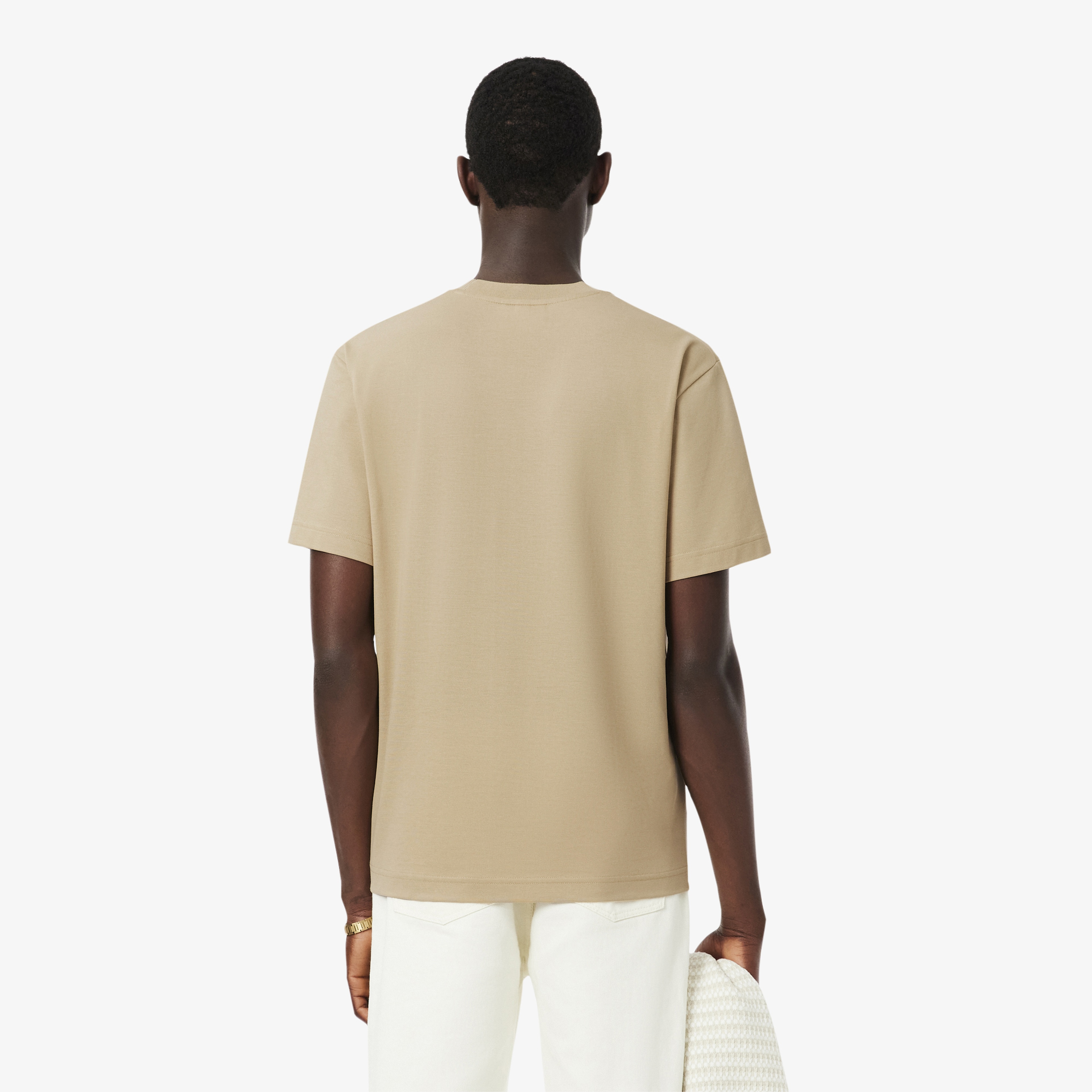 Erkek Classic Fit Bisiklet Yaka Bej T-Shirt Erkek Classic Fit Bisiklet Yaka Bej T-Shirt