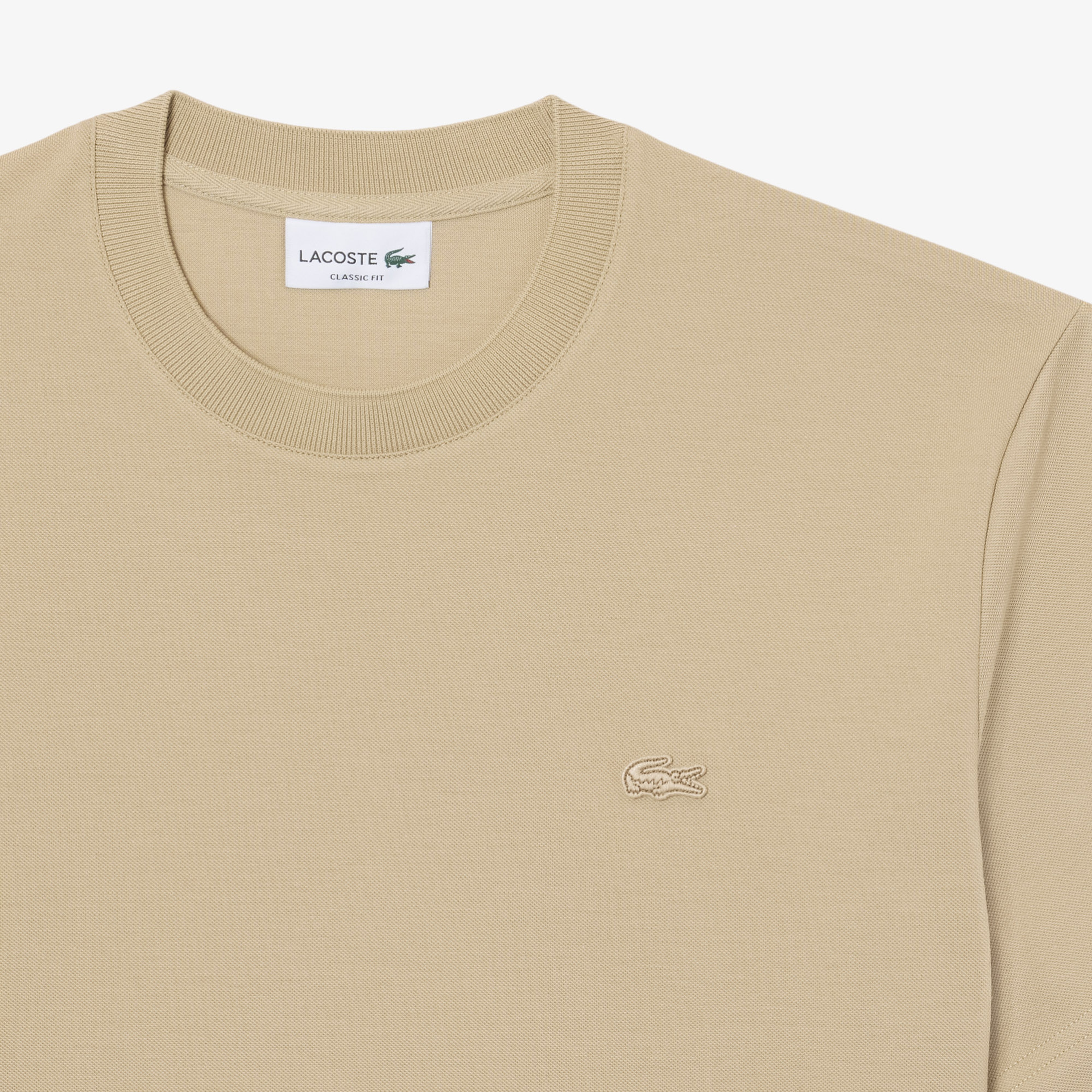 Erkek Classic Fit Bisiklet Yaka Bej T-Shirt Erkek Classic Fit Bisiklet Yaka Bej T-Shirt