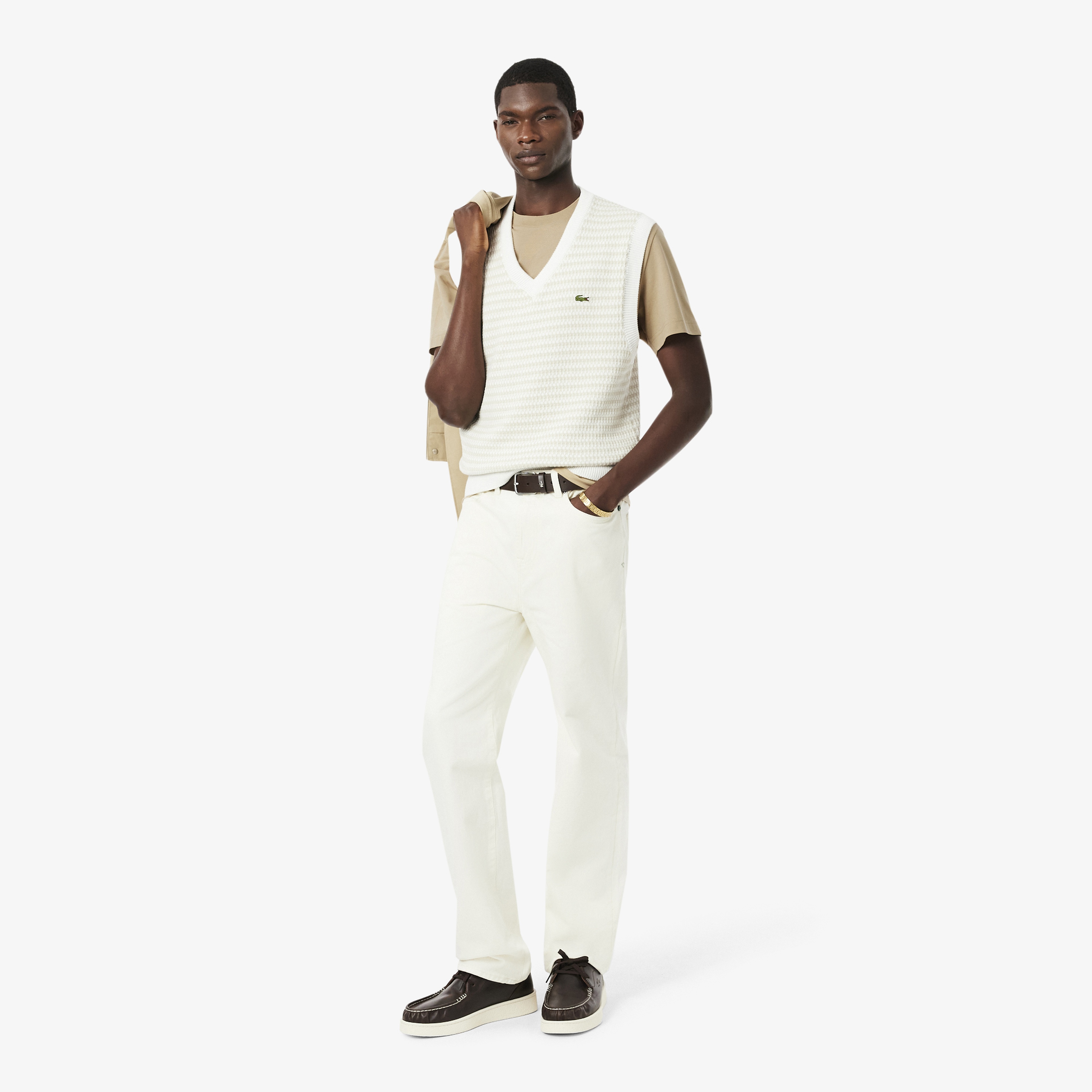 Erkek Classic Fit Bisiklet Yaka Bej T-Shirt Erkek Classic Fit Bisiklet Yaka Bej T-Shirt