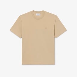 Erkek Classic Fit Bisiklet Yaka Bej T-Shirt Bej