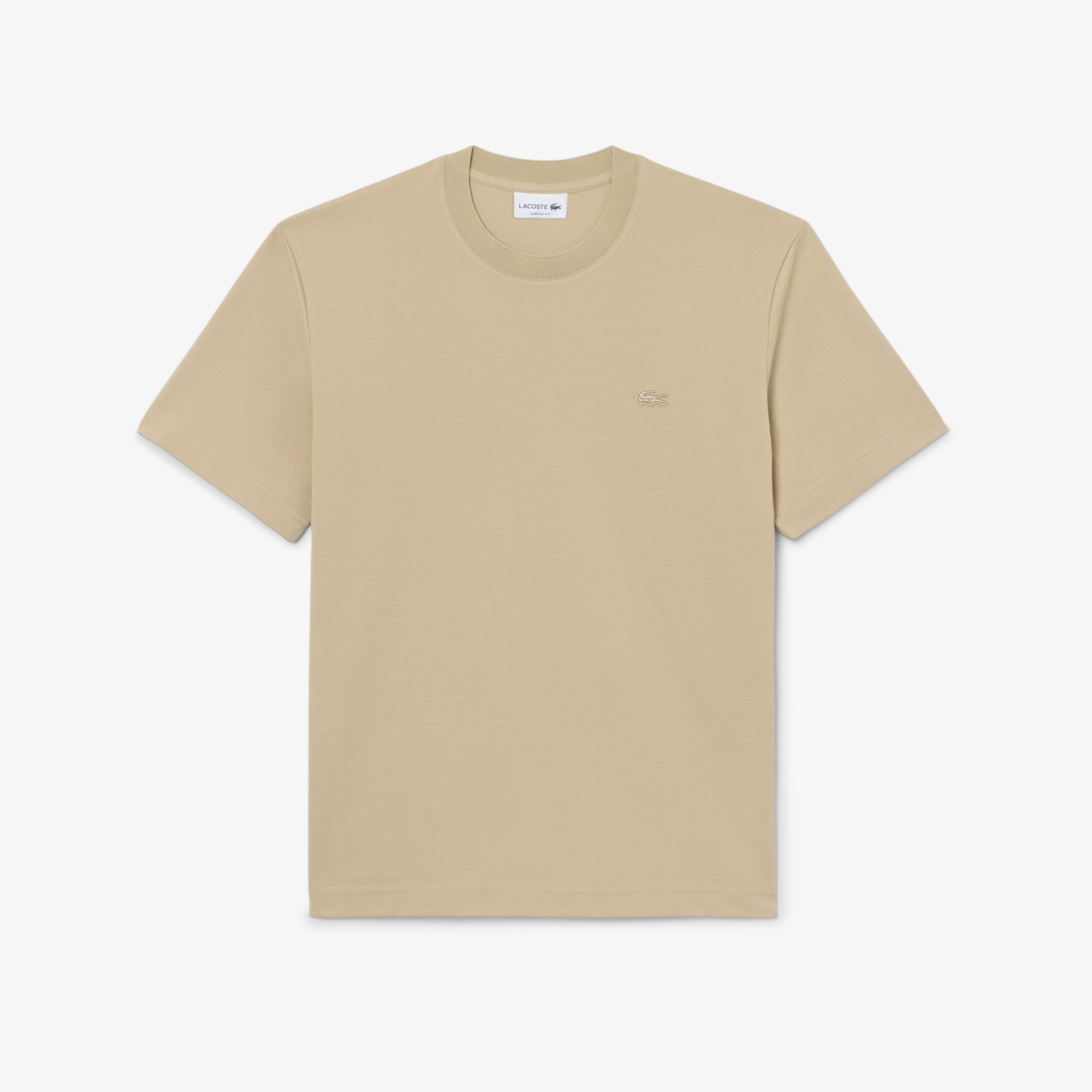 Erkek Classic Fit Bisiklet Yaka Bej T-Shirt Erkek Classic Fit Bisiklet Yaka Bej T-Shirt
