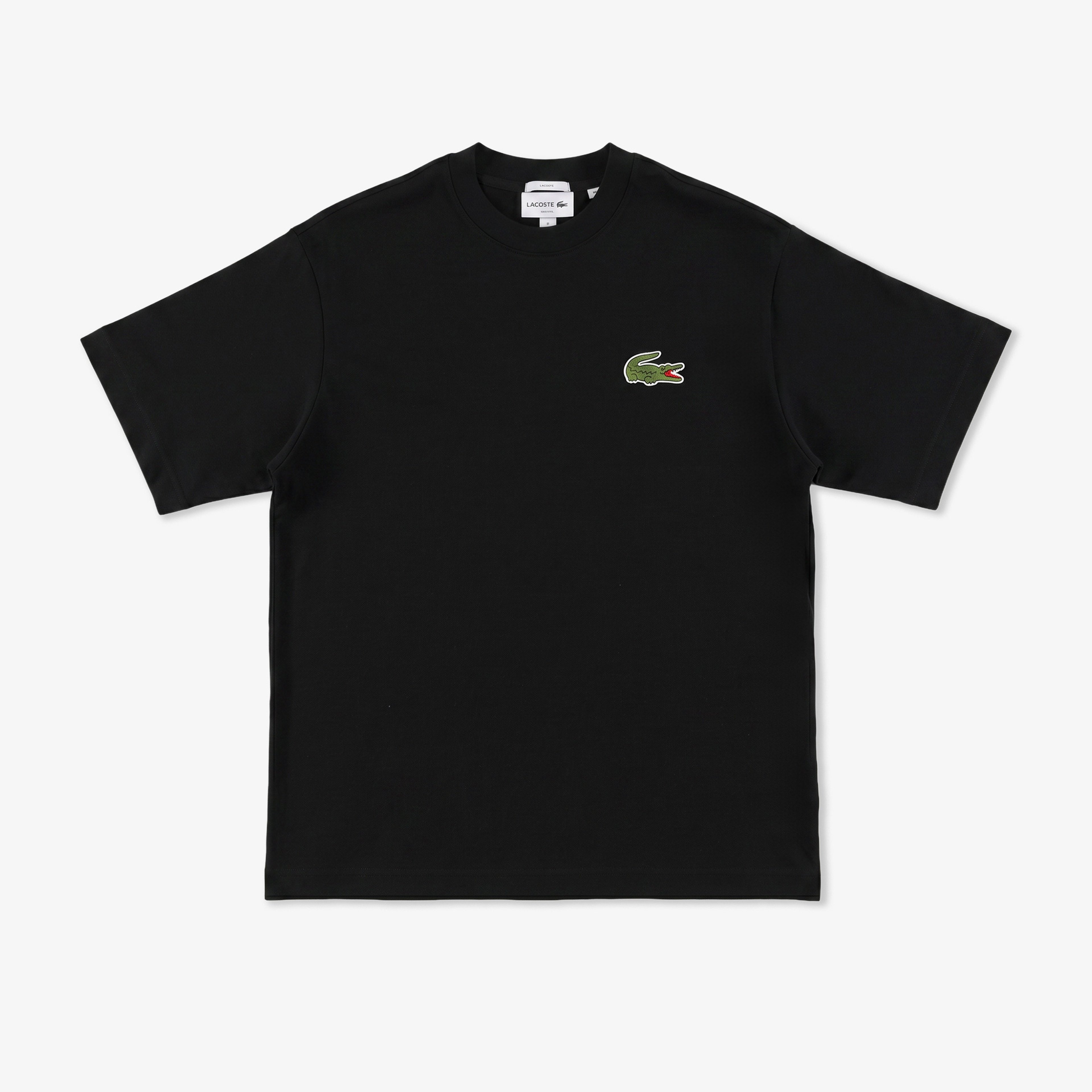 Unisex Loose Fit Bisiklet Yaka Organik Pamuk Siyah T-Shirt Unisex Loose Fit Bisiklet Yaka Organik Pamuk Siyah T-Shirt