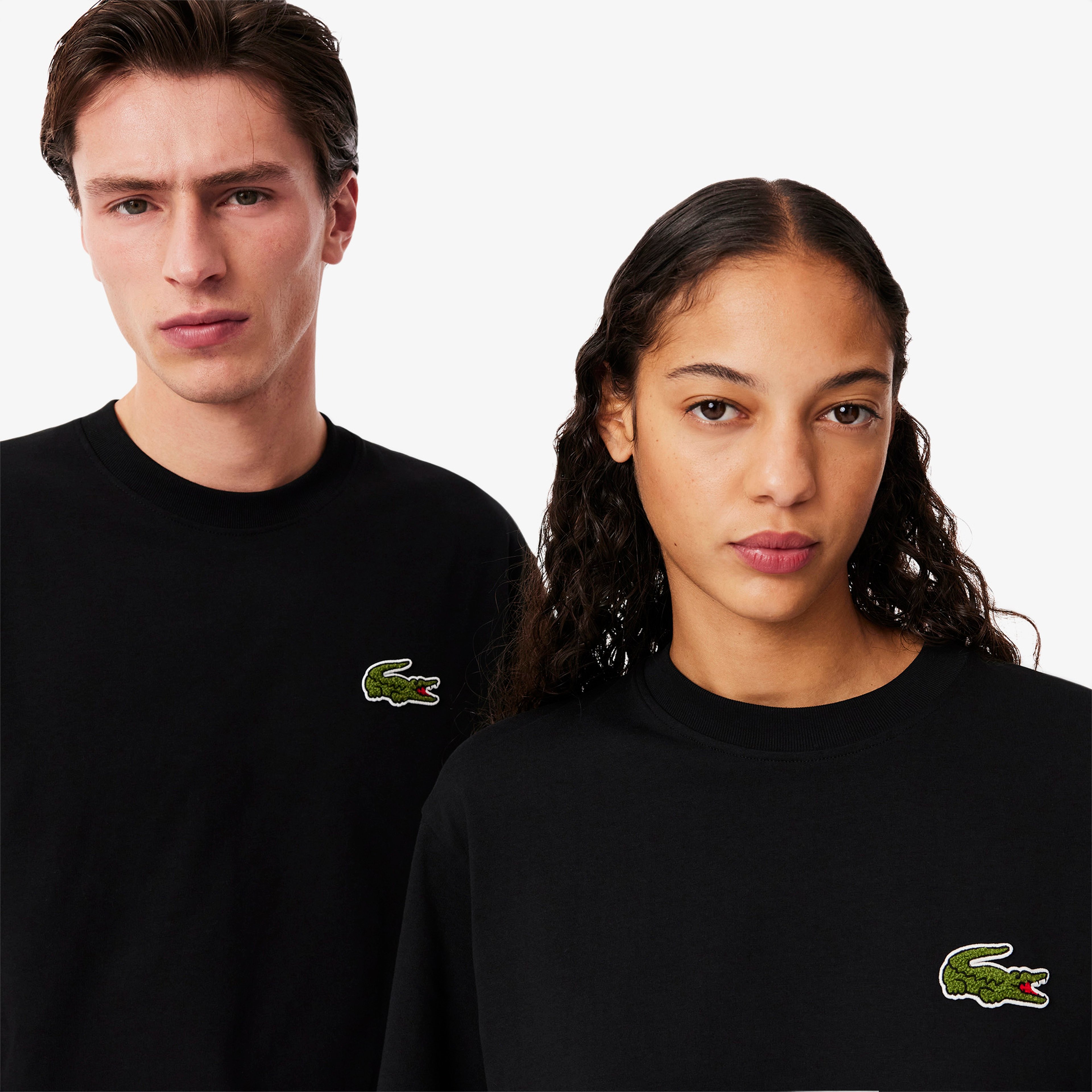 Unisex Loose Fit Bisiklet Yaka Organik Pamuk Siyah T-Shirt Unisex Loose Fit Bisiklet Yaka Organik Pamuk Siyah T-Shirt