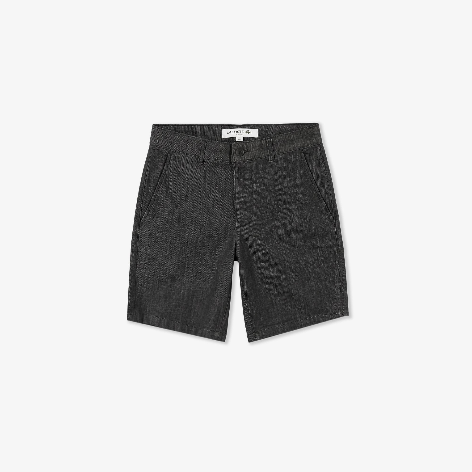 Lacoste Erkek Slim Fit Siyah Bermuda Şort görsel 3