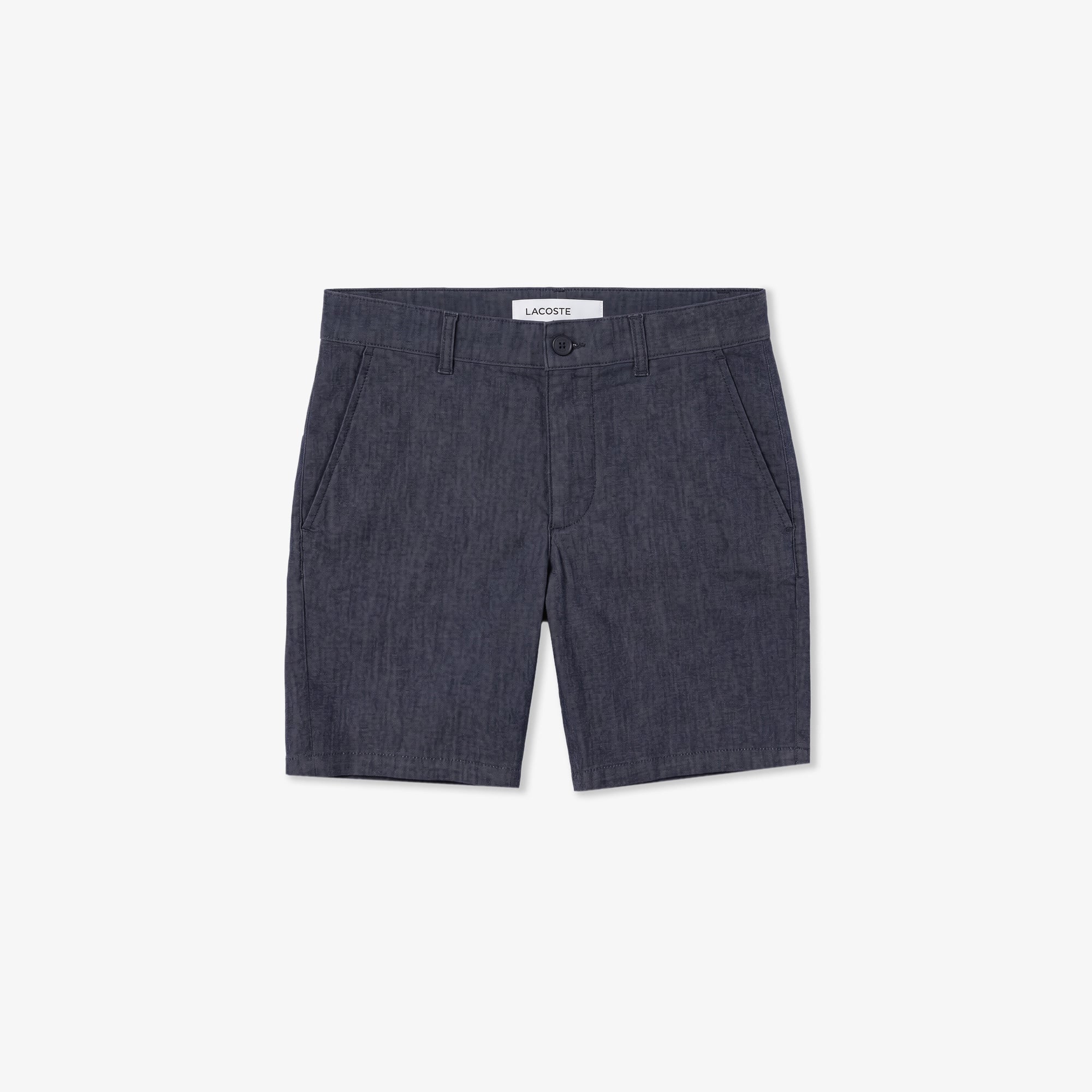Erkek Slim Fit Lacivert Bermuda Şort