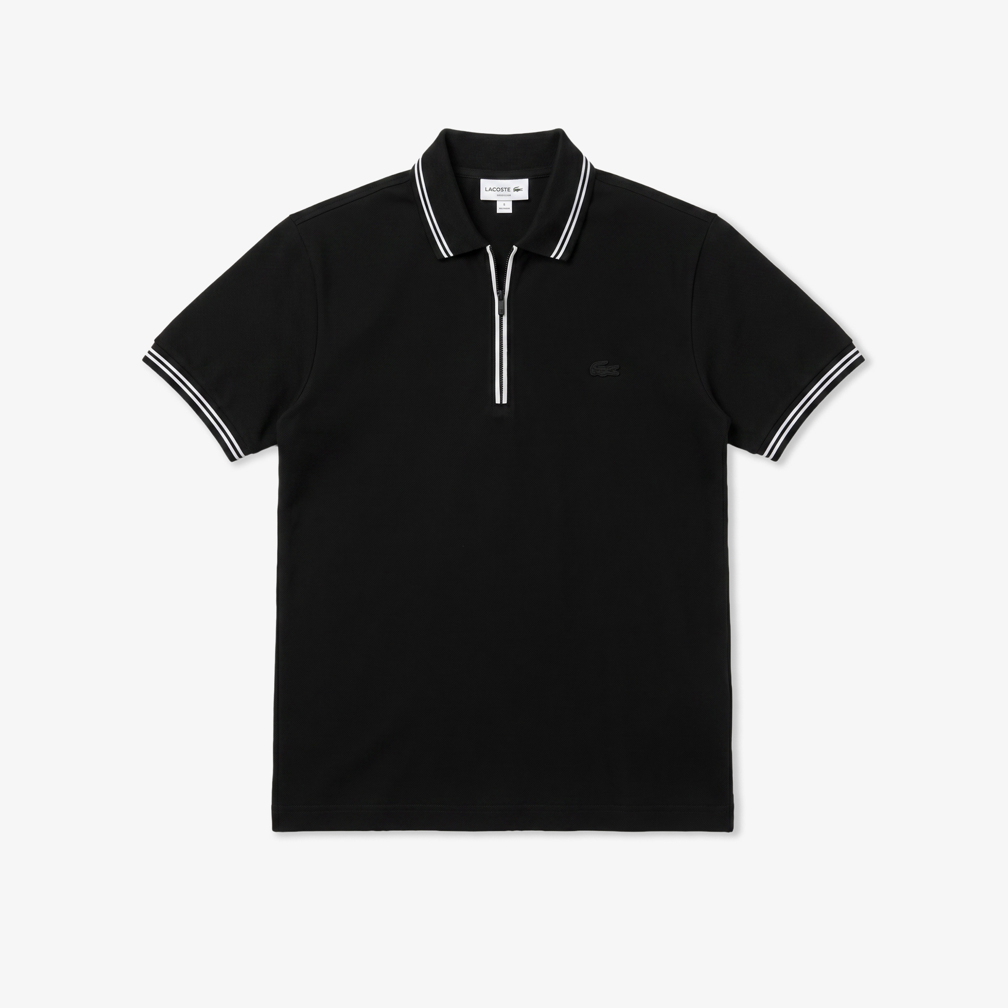 Lacoste Erkek Regular Fit Siyah Polo görsel 3