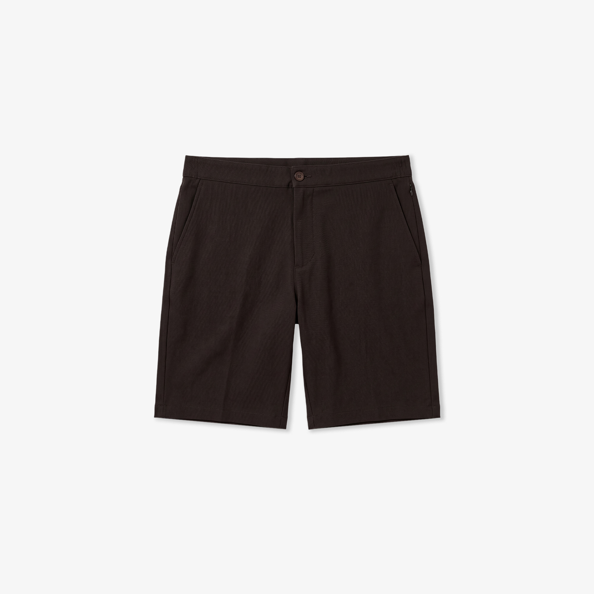 Lacoste Erkek Tapered Fit Keten Kahverengi Bermuda Şort görsel 3
