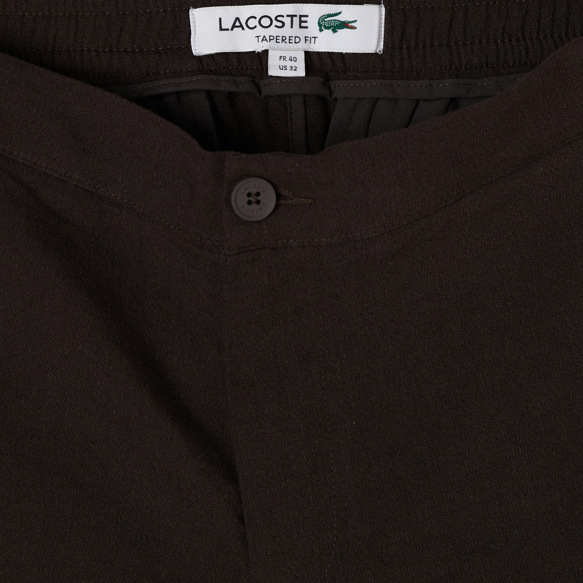 Erkek Tapered Fit Keten Kahverengi Bermuda Şort
