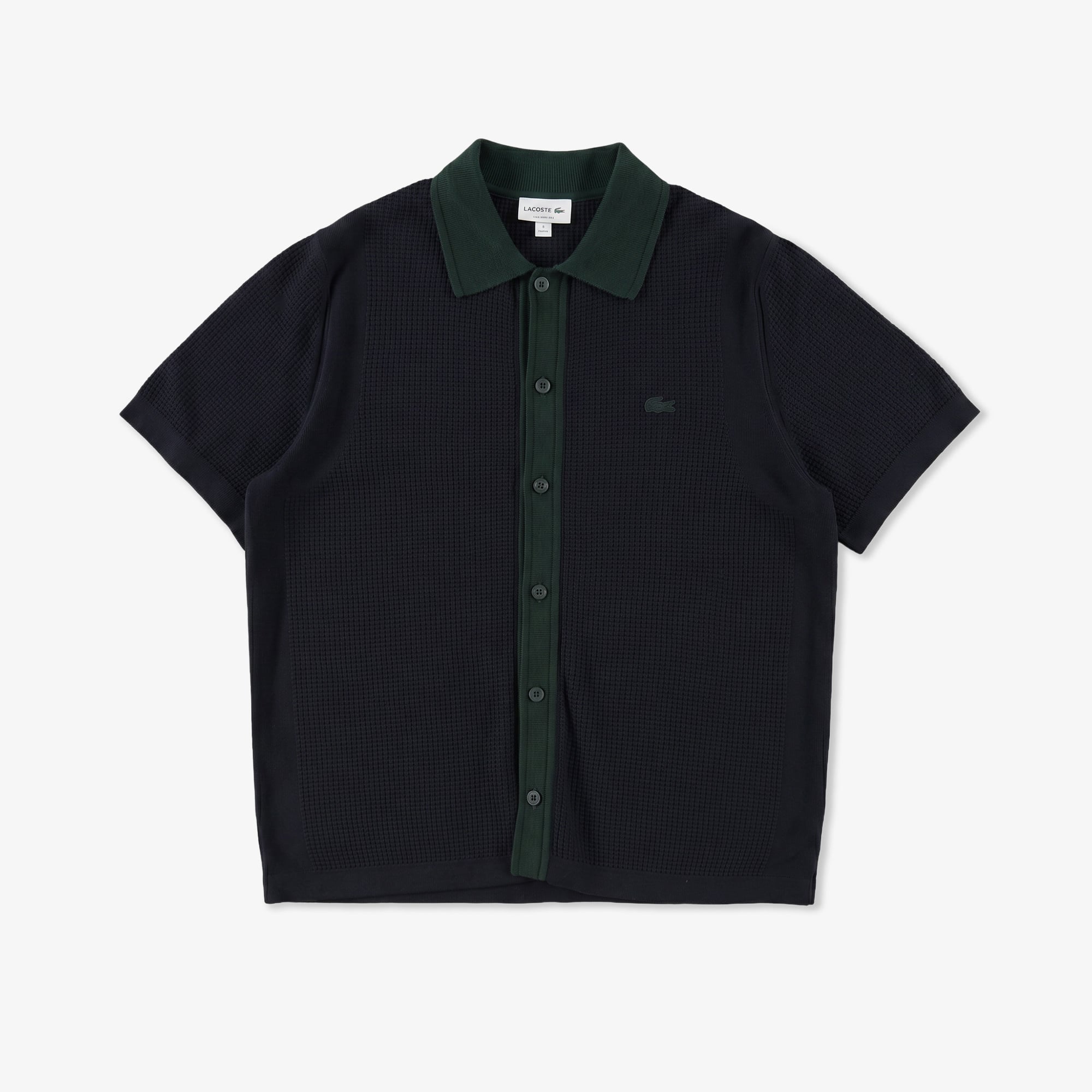 Lacoste Erkek Classic Fit Kısa Kollu Polo Yaka Lacivert Triko görsel 3