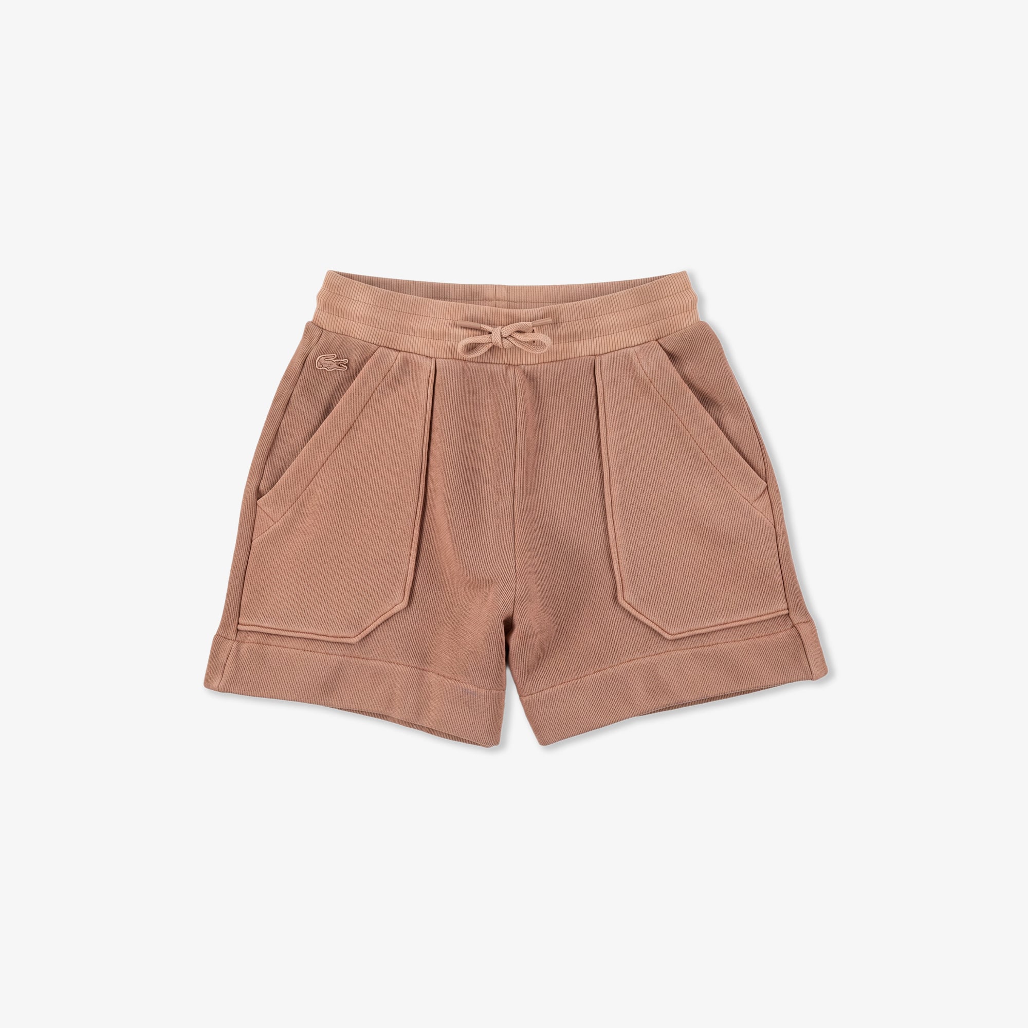 Lacoste Kadın Relaxed Fit Kahverengi Şort görsel 3