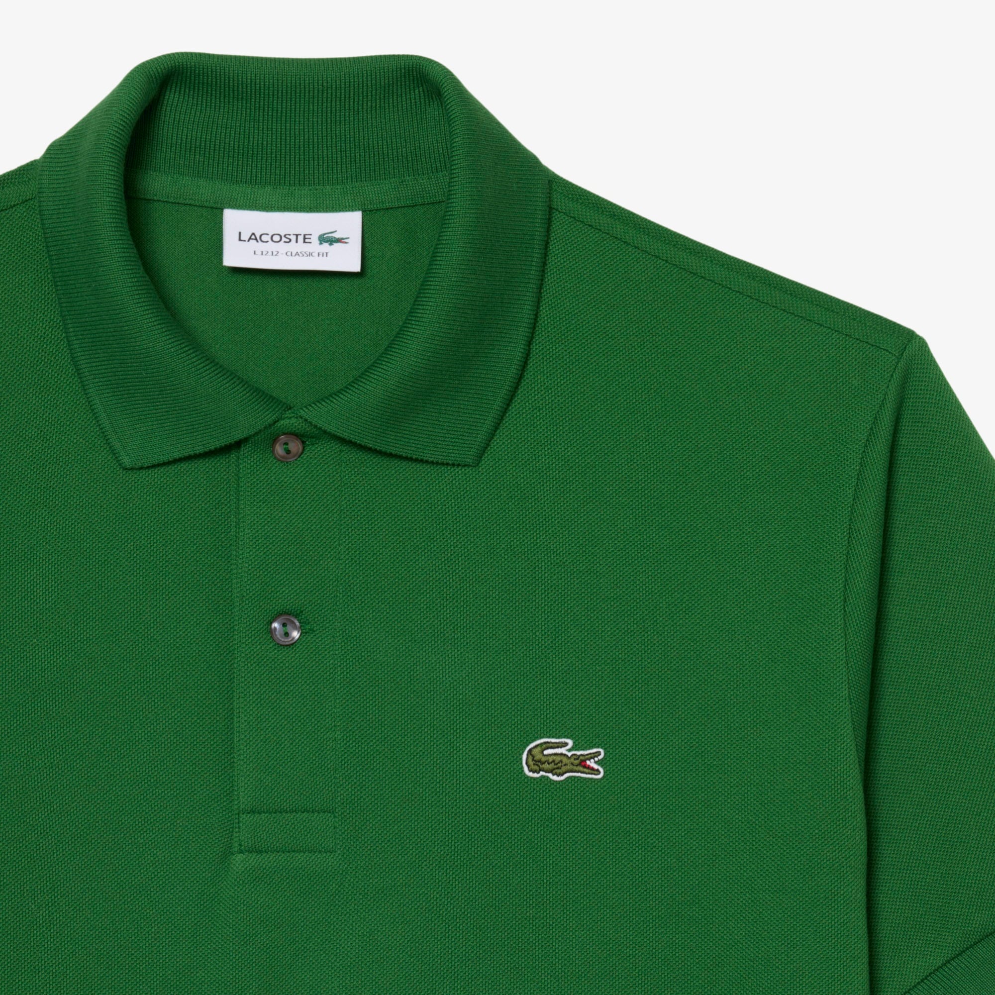 L.12.12 Erkek Classic Fit Yeşil Polo