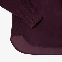 Kadın Oversize Fit Kadife Bordo Gömlek Bordo