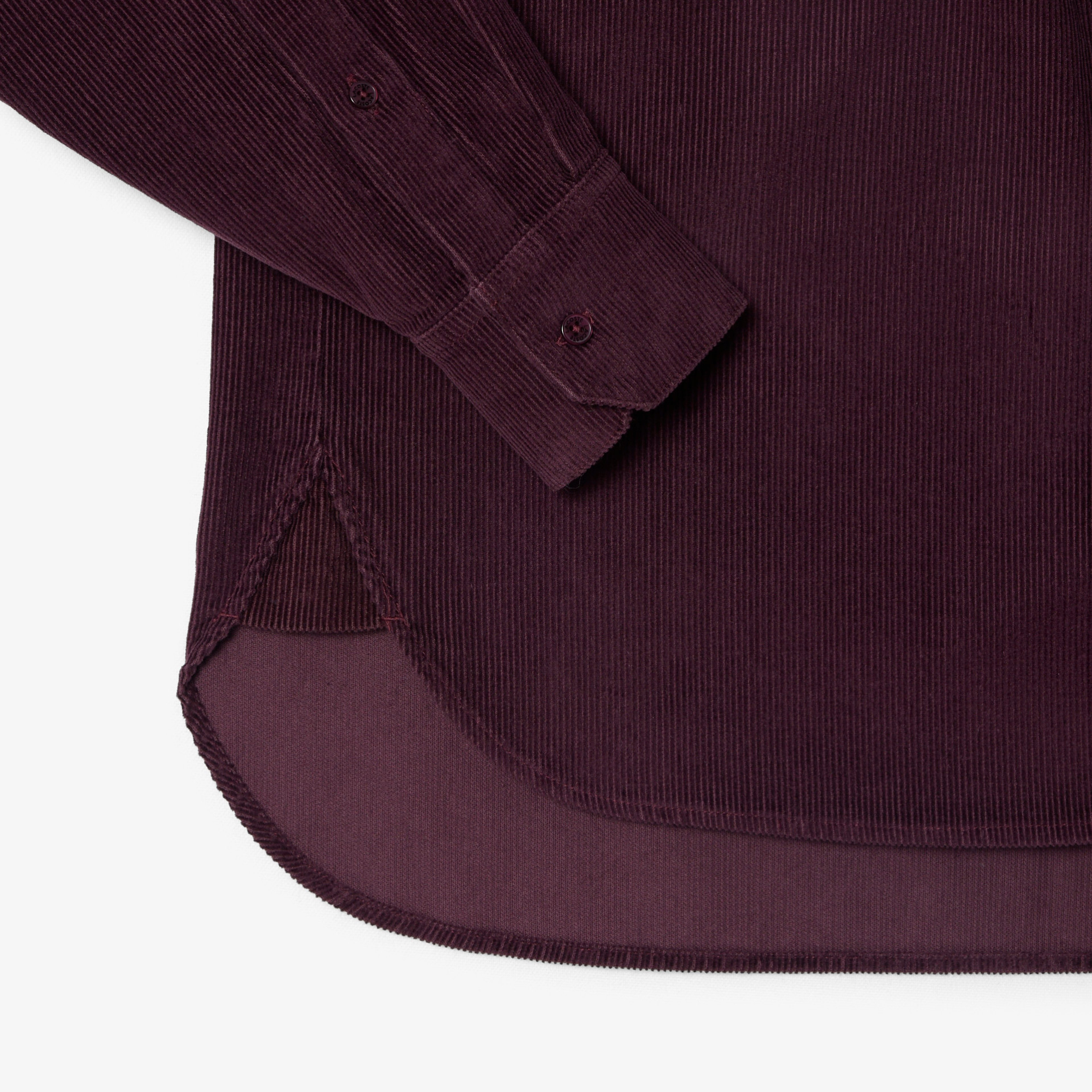 Kadın Oversize Fit Kadife Bordo Gömlek