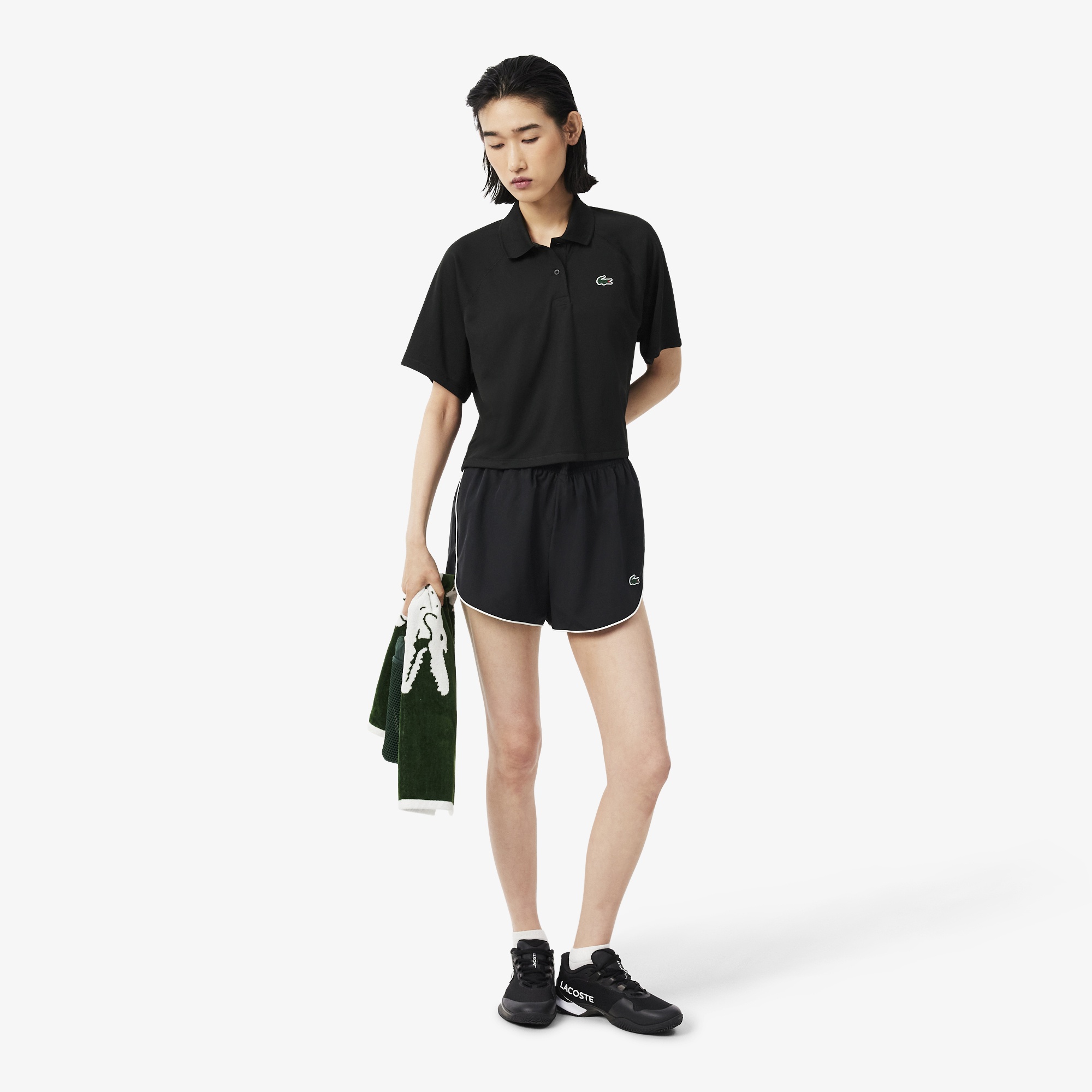 SPORT Kadın Relaxed Fit Ultra Dry Siyah Polo