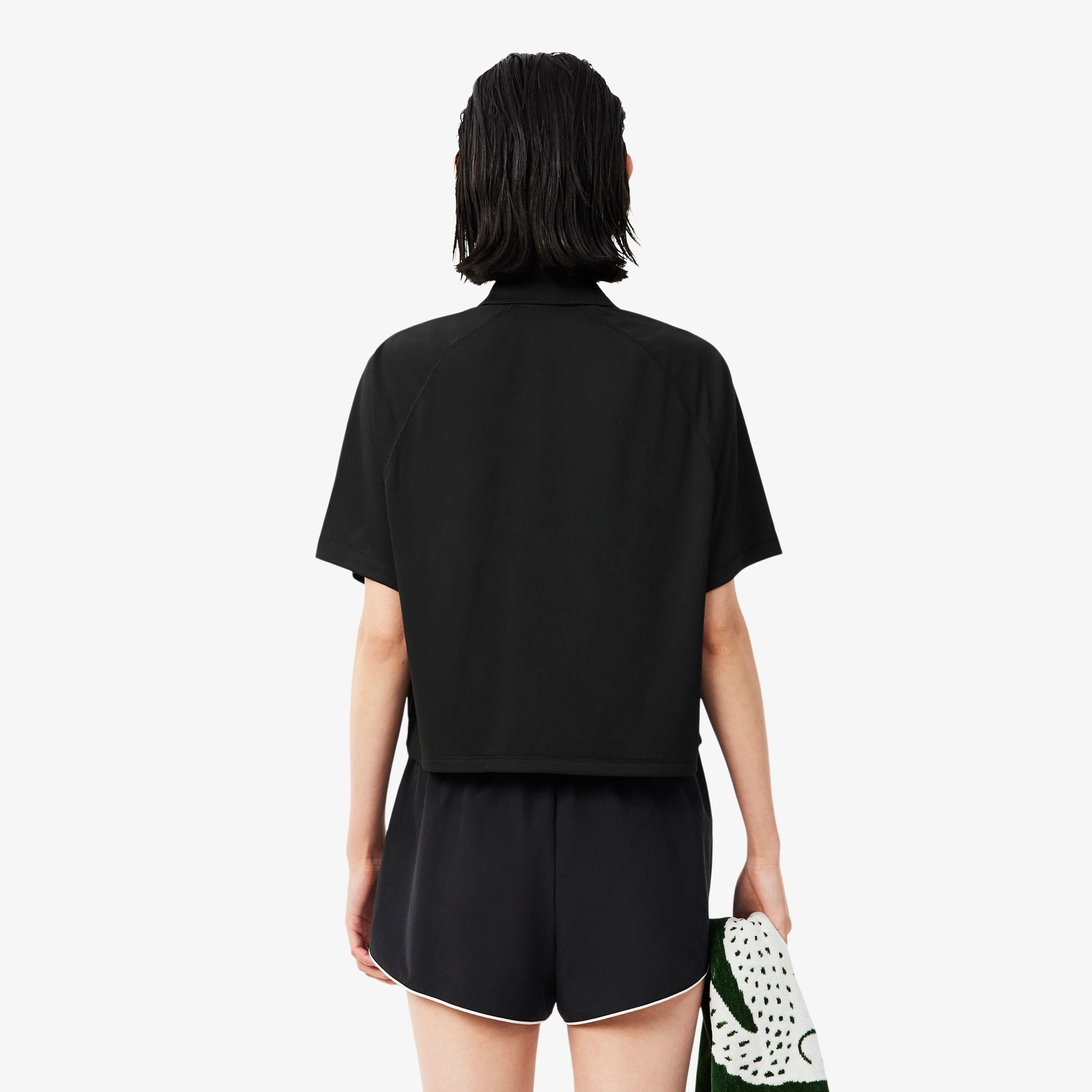 SPORT Kadın Relaxed Fit Ultra Dry Siyah Polo