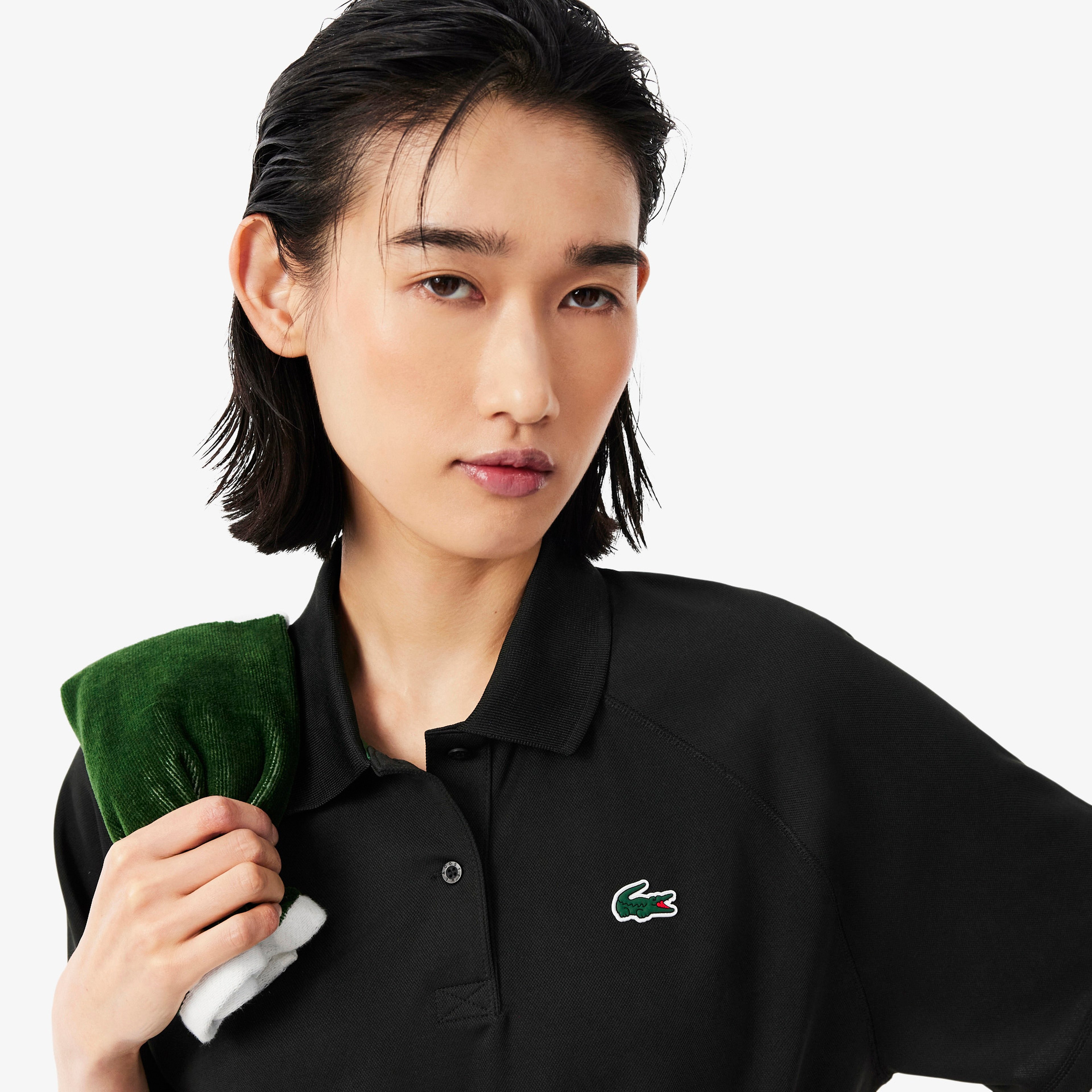 SPORT Kadın Relaxed Fit Ultra Dry Siyah Polo