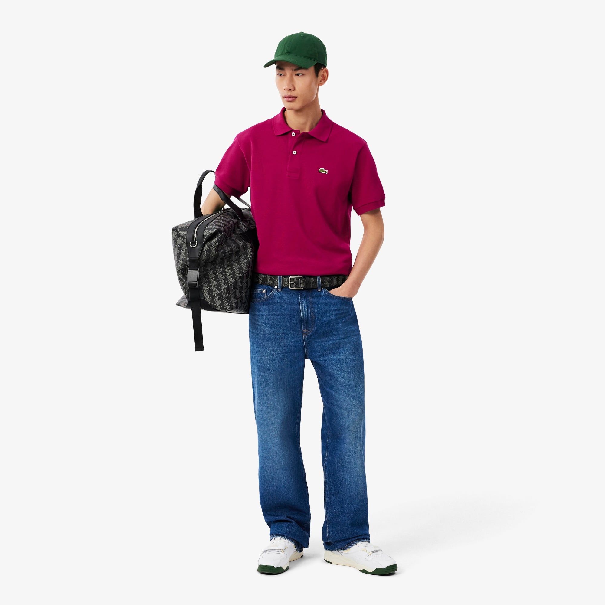 L.12.12 Erkek Classic Fit Pembe Polo