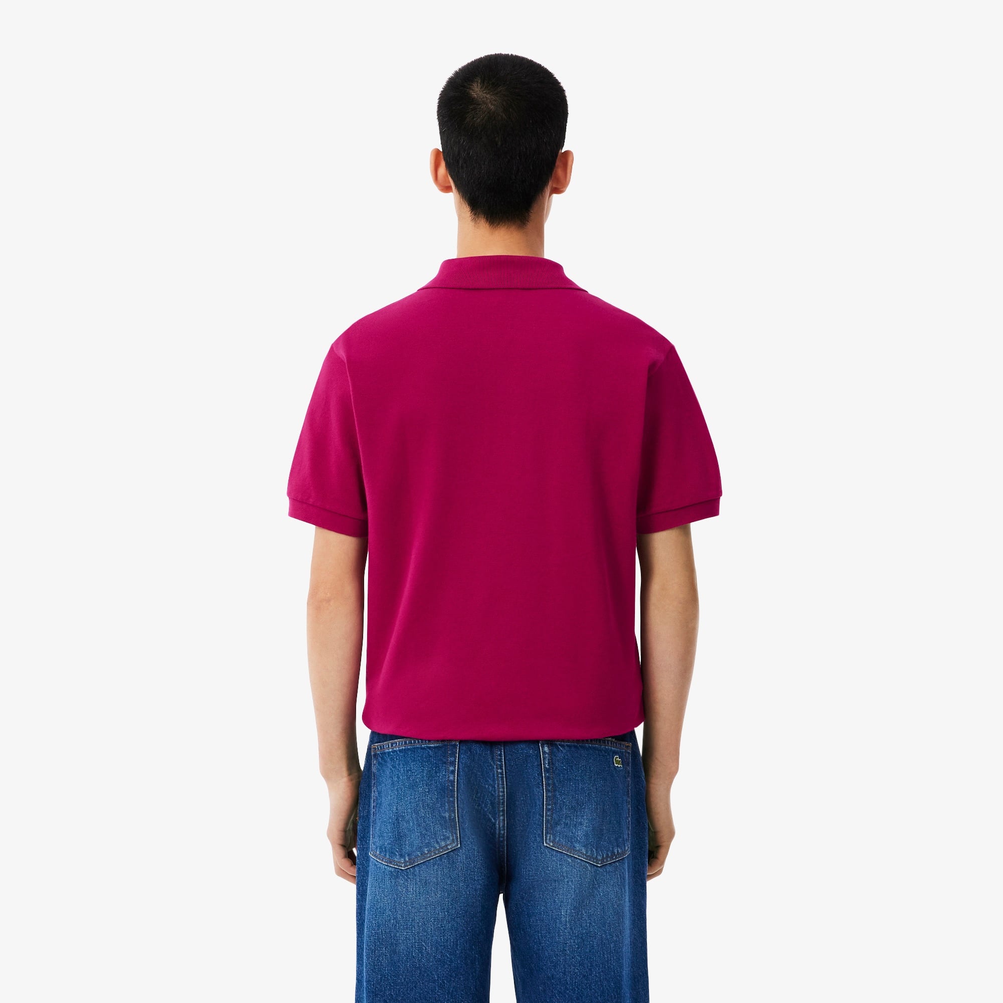 L.12.12 Erkek Classic Fit Pembe Polo