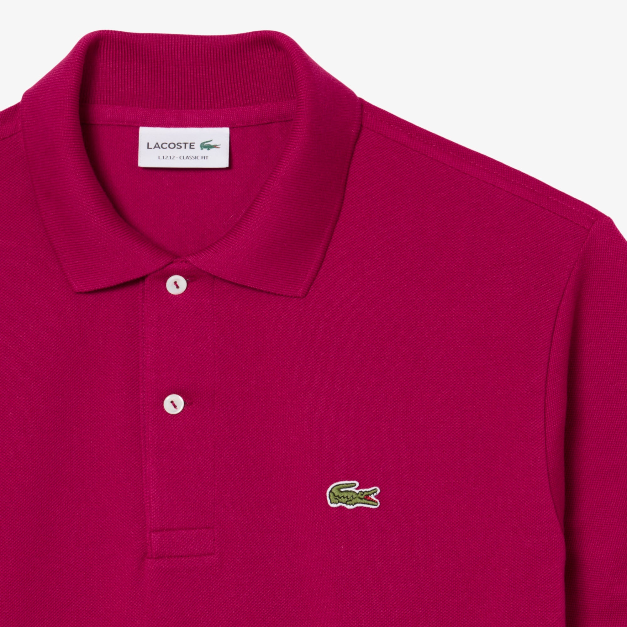 L.12.12 Erkek Classic Fit Pembe Polo