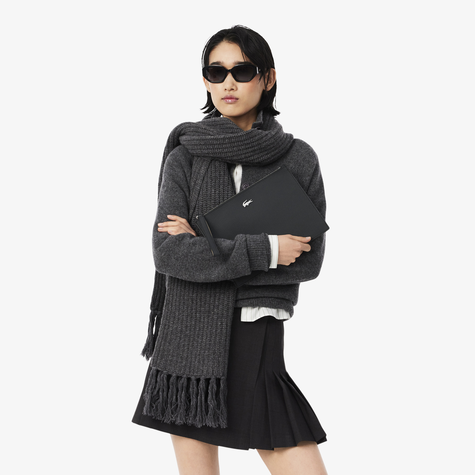 Lacoste Anna Kadın Siyah El Çantası görsel 7