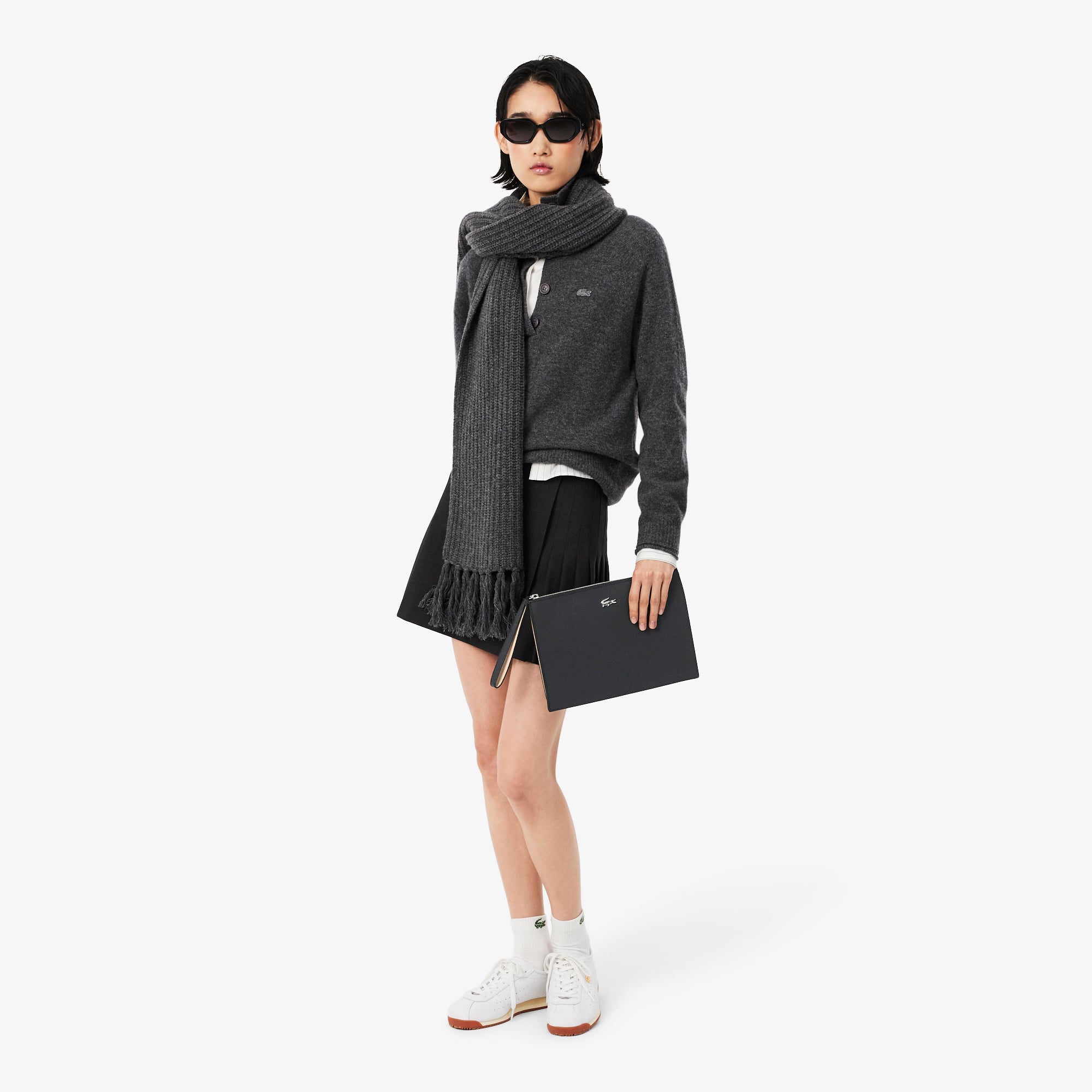 Lacoste Anna Kadın Siyah El Çantası görsel 6