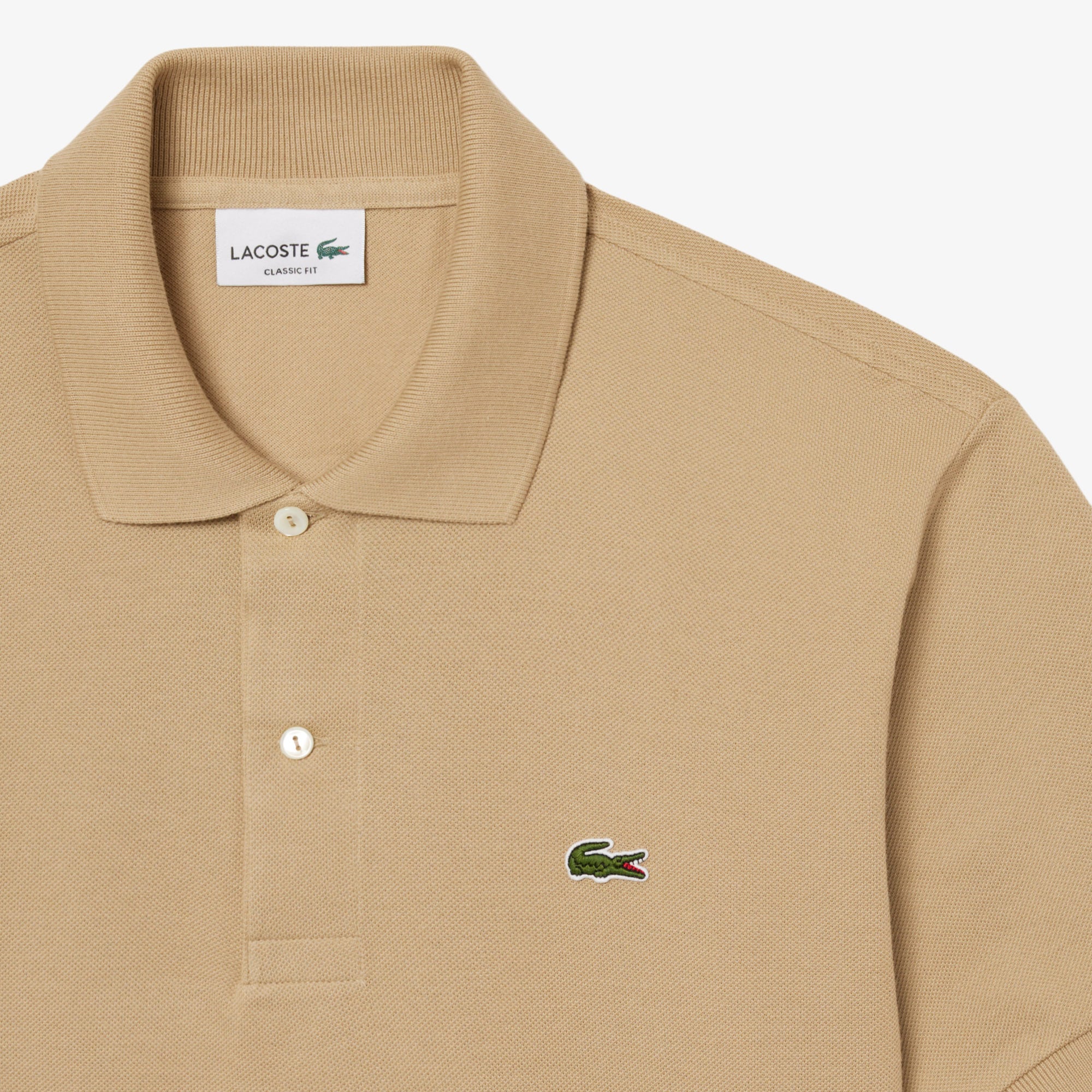 Lacoste L.12.12 Erkek Classic Fit Açık Kahverengi Polo görsel 5