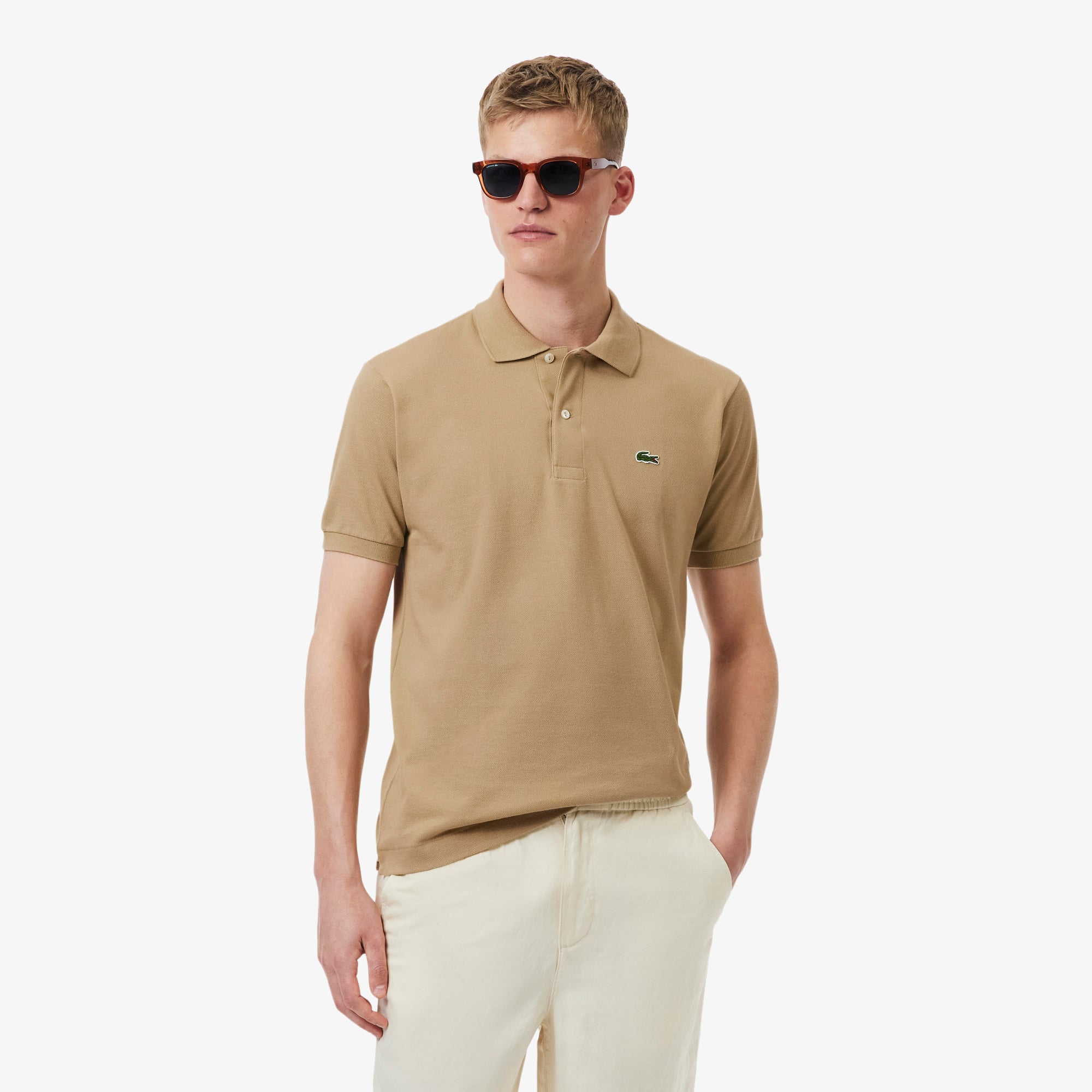 Lacoste L.12.12 Erkek Classic Fit Açık Kahverengi Polo