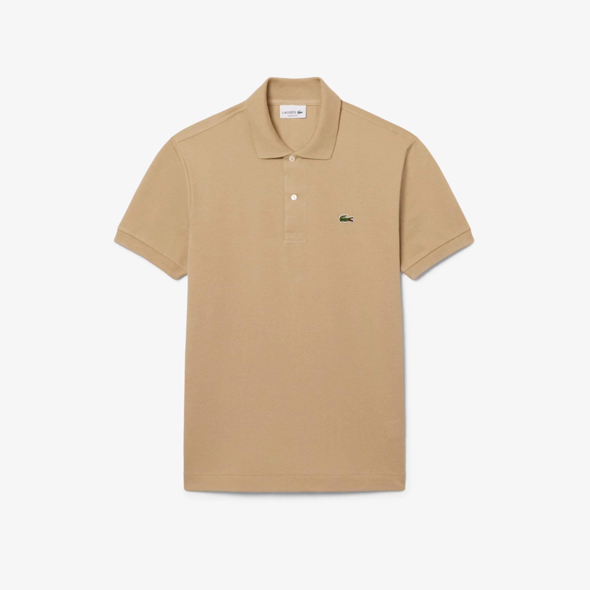L.12.12 Erkek Classic Fit Açık Kahverengi Polo