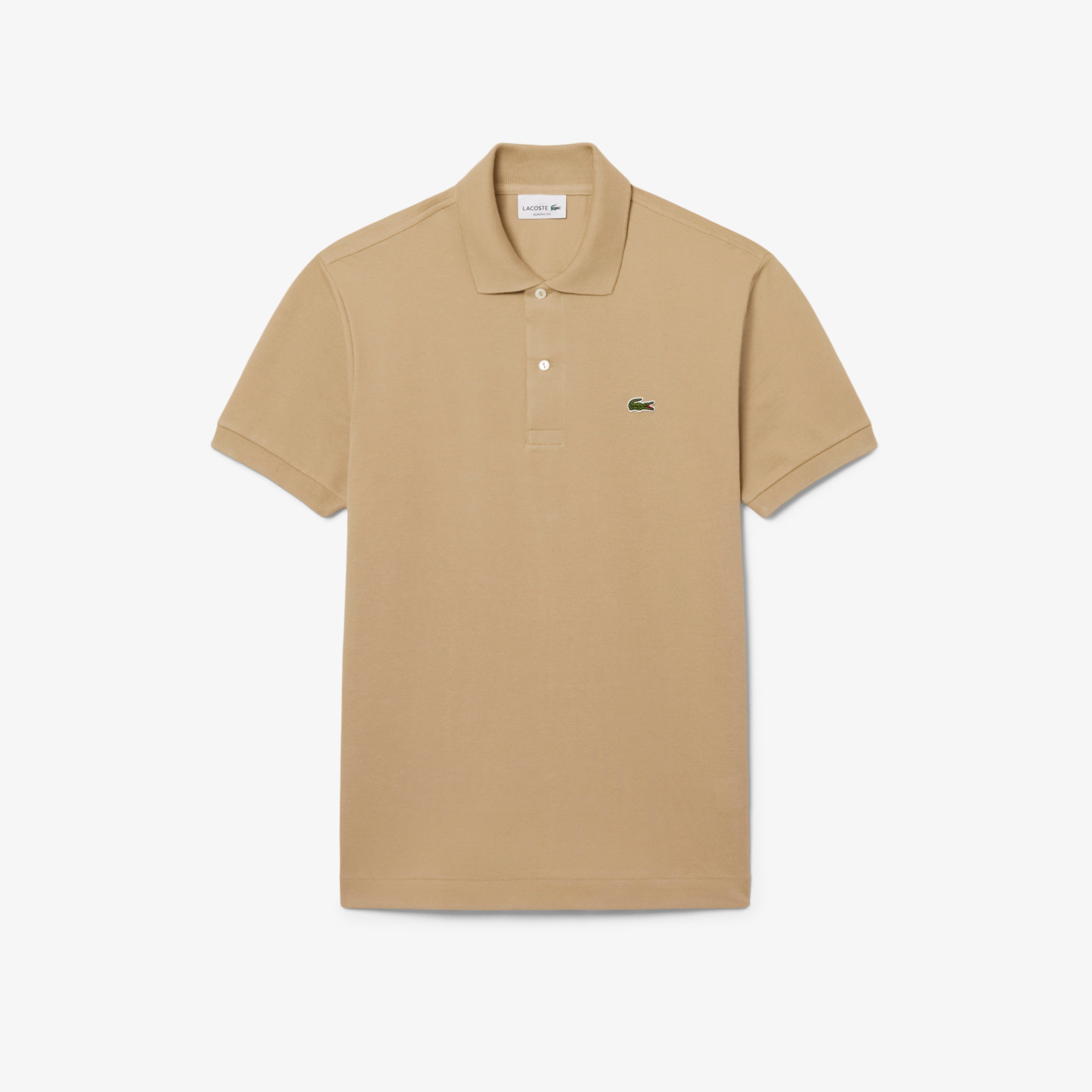 L.12.12 Erkek Classic Fit Açık Kahverengi Polo