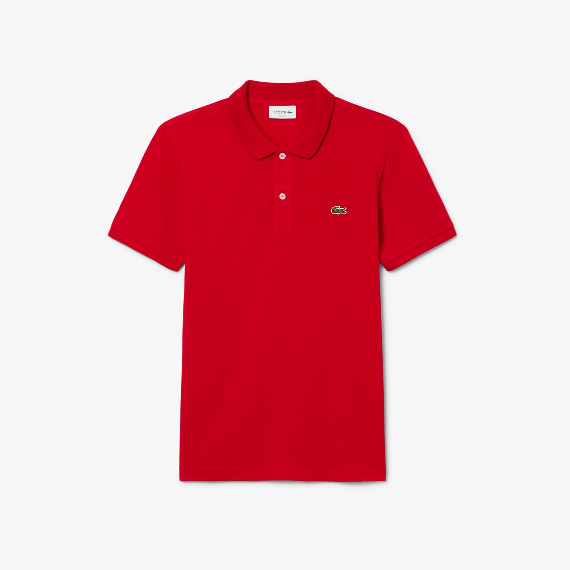 L.12.12 Erkek Slim Fit Kırmızı Polo