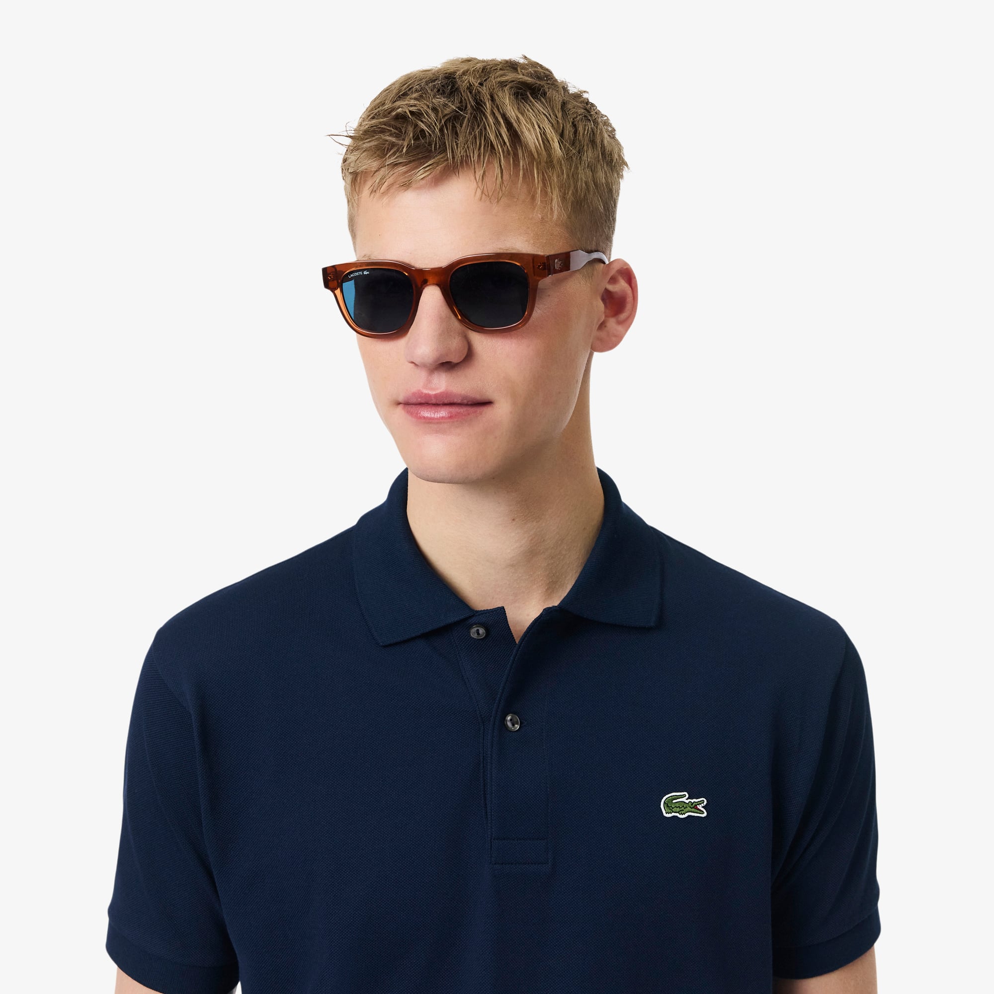 Lacoste L.12.12 Erkek Classic Fit Lacivert Polo görsel 2