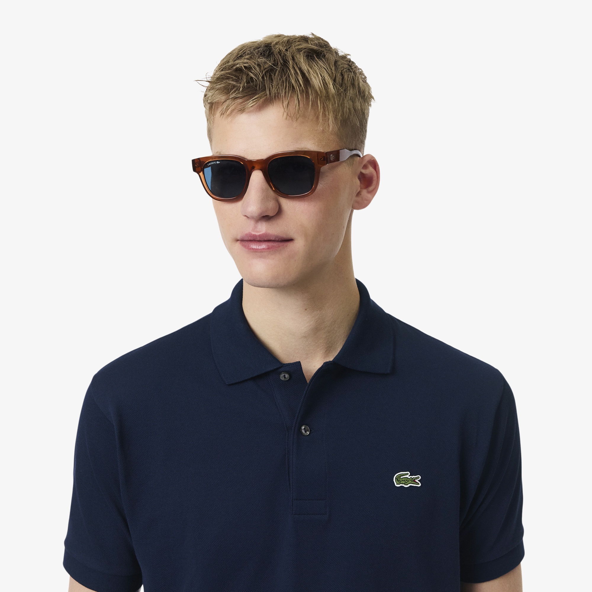 L.12.12 Erkek Classic Fit Lacivert Polo