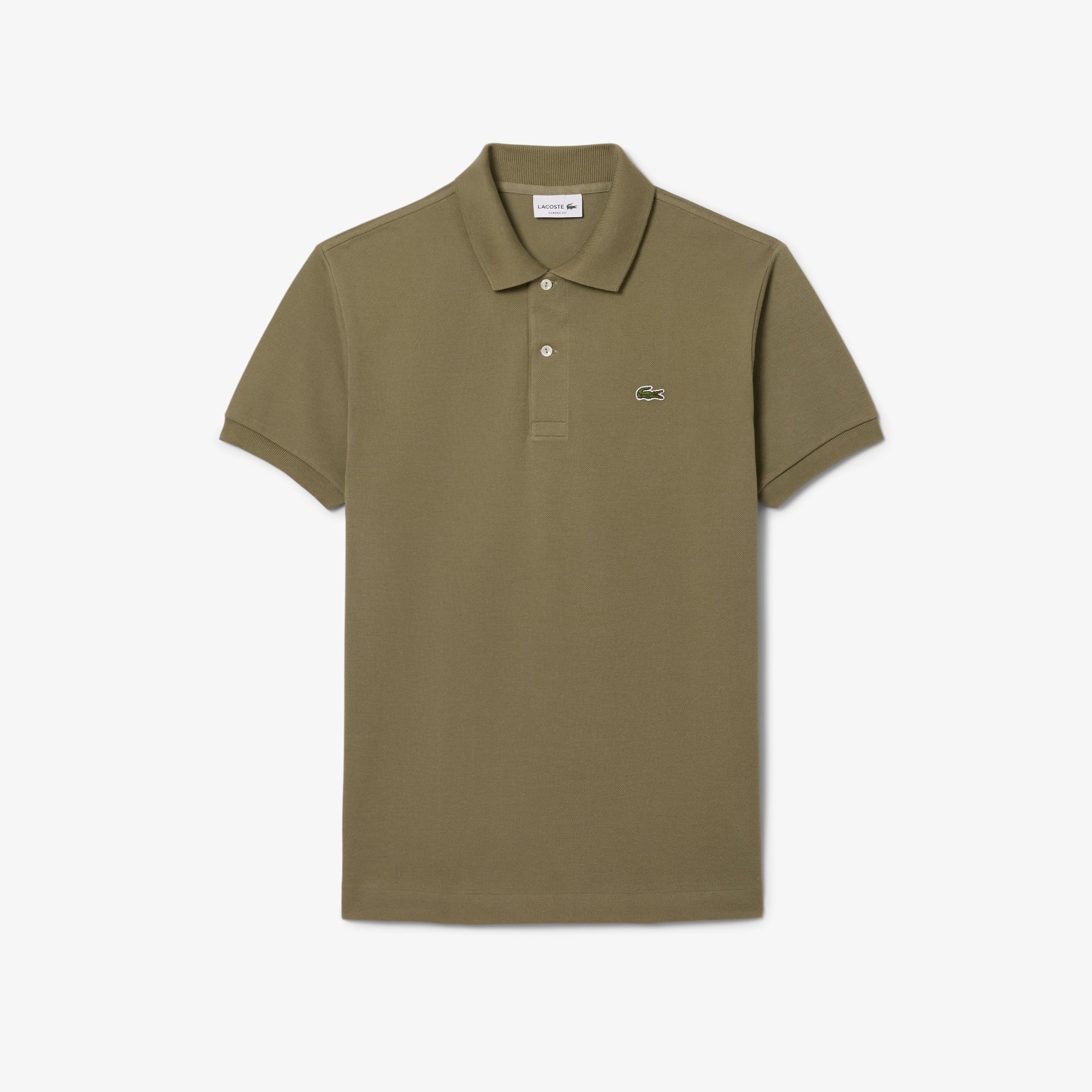 L.12.12 Erkek Classic Fit Haki Polo