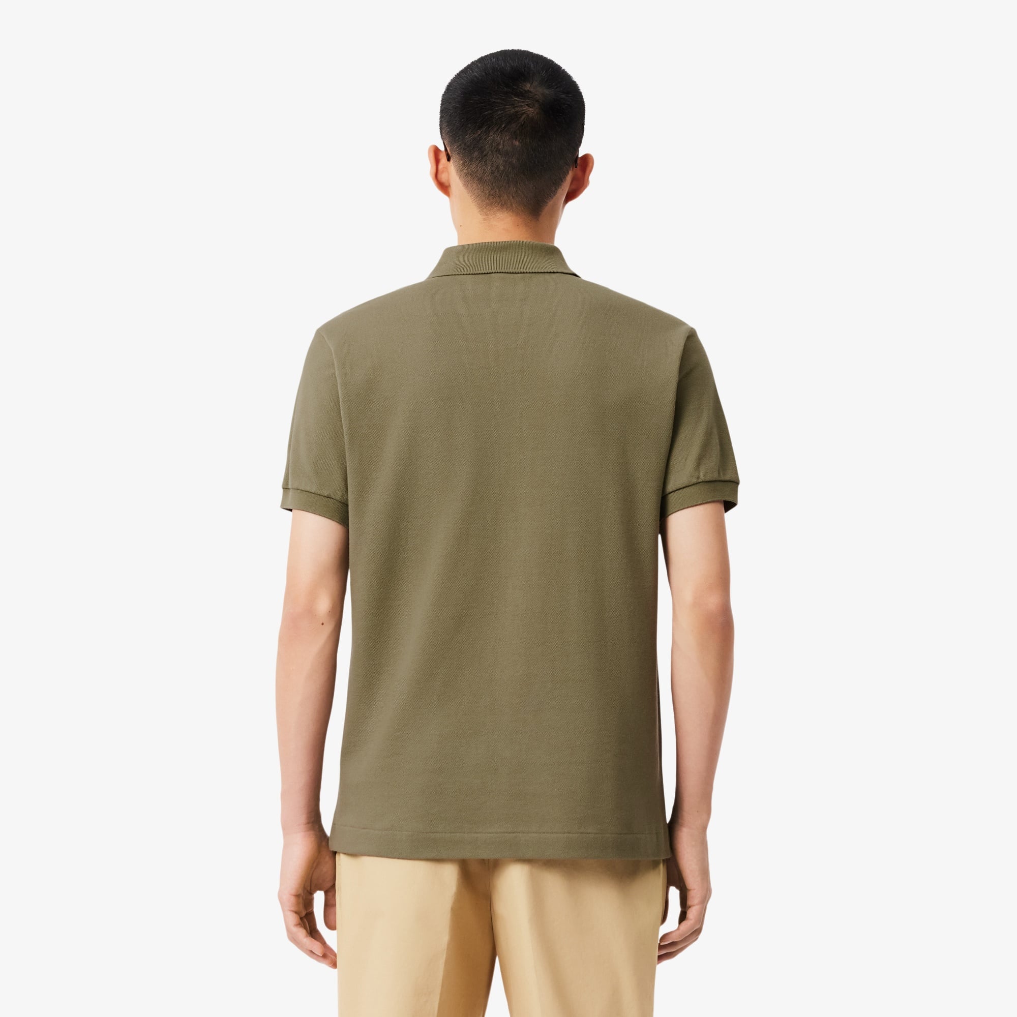 L.12.12 Erkek Classic Fit Haki Polo