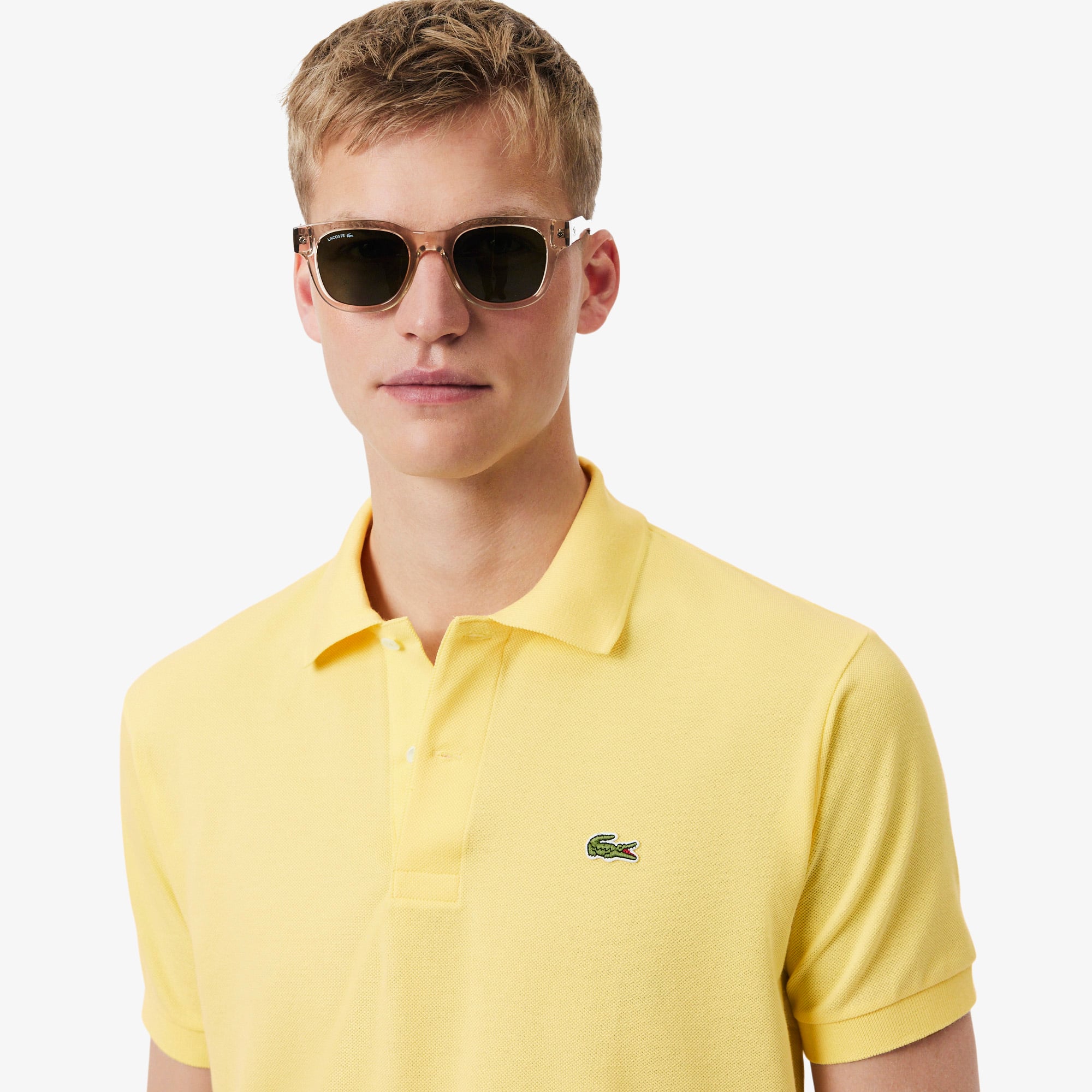 Lacoste L.12.12 Erkek Classic Fit Sarı Polo görsel 2
