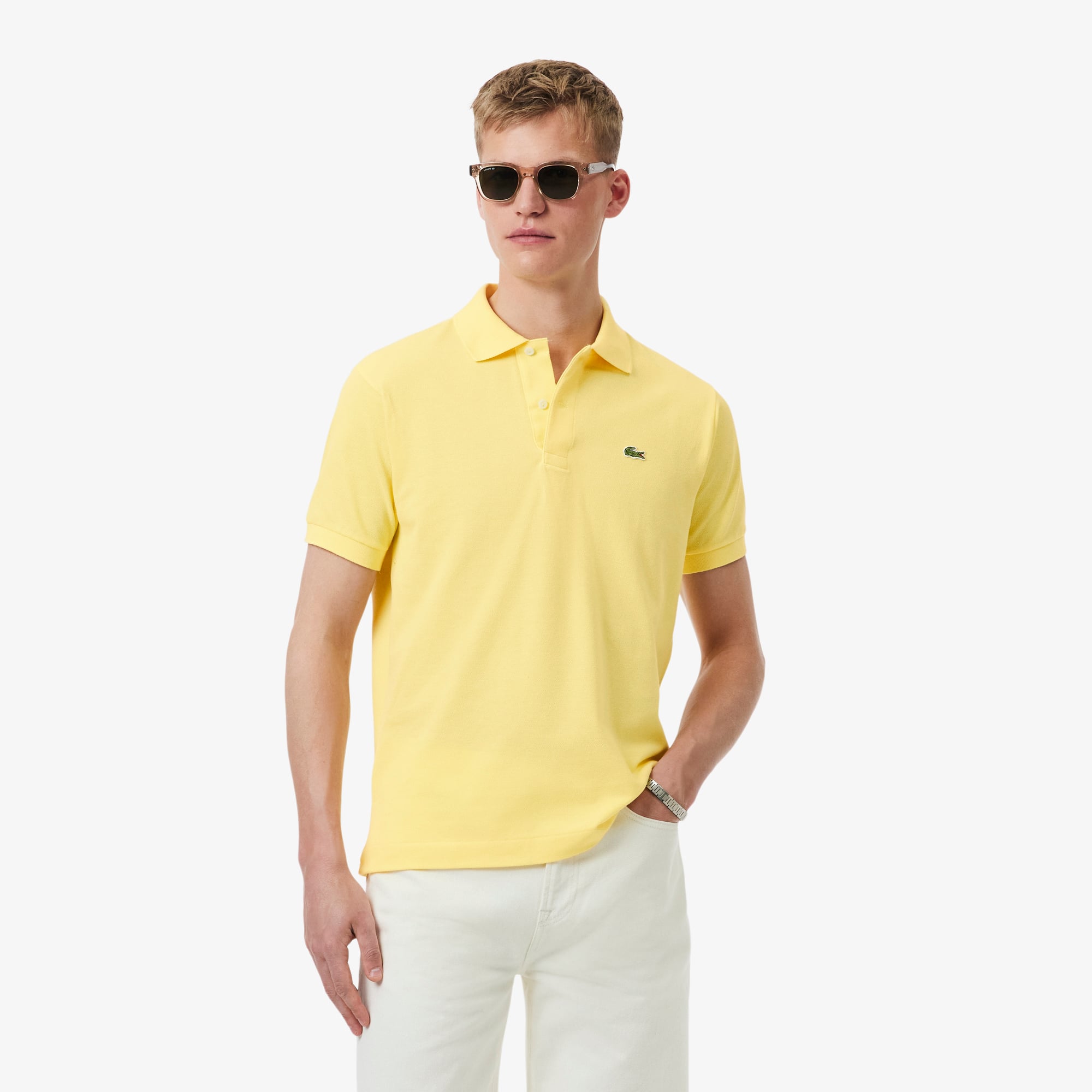 Lacoste L.12.12 Erkek Classic Fit Sarı Polo