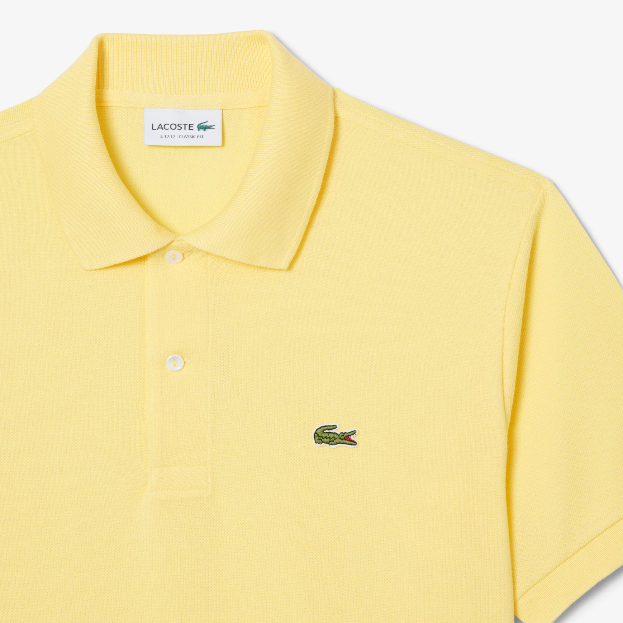 Lacoste L.12.12 Erkek Classic Fit Sarı Polo görsel 4