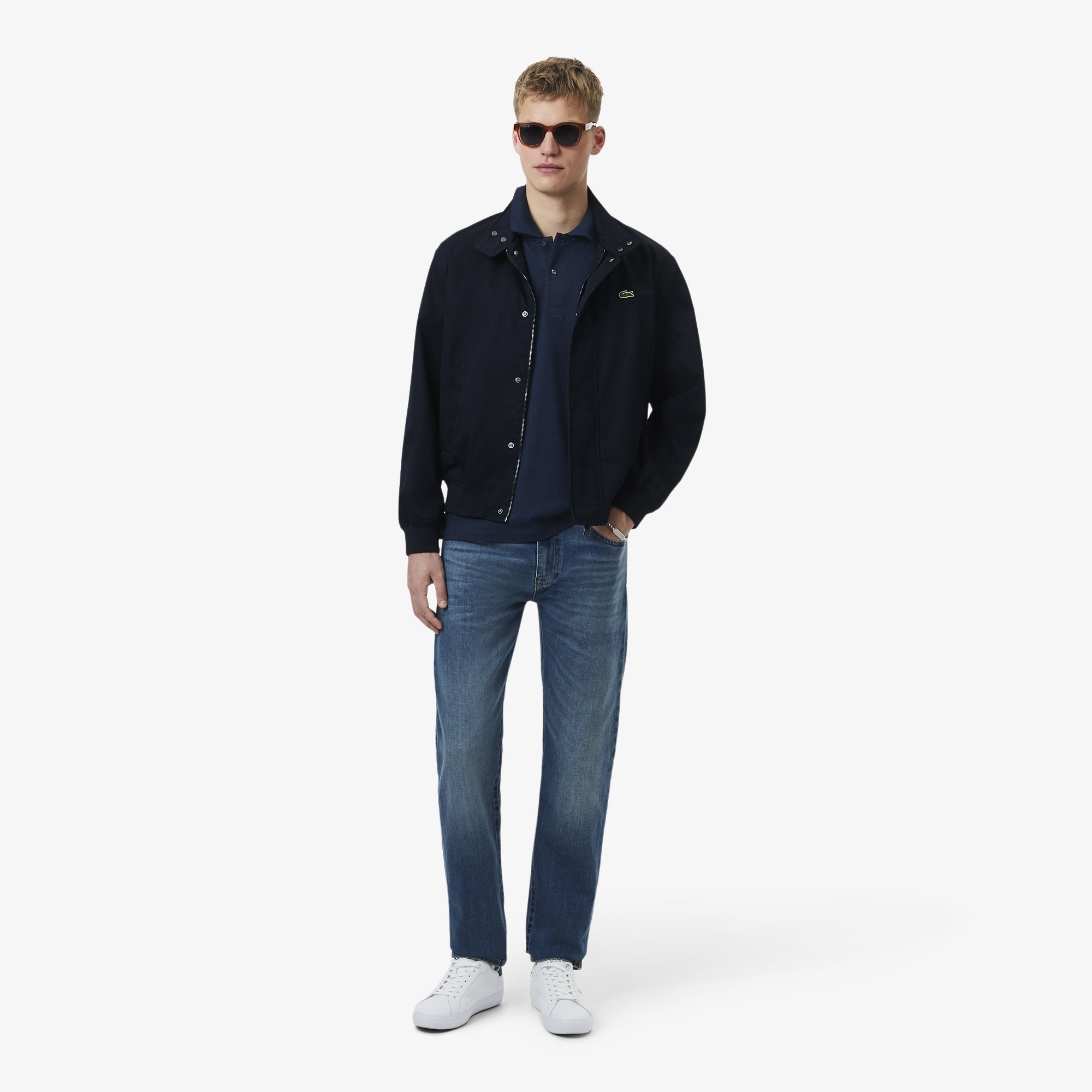 L.12.12 Erkek Classic Fit Lacivert Polo