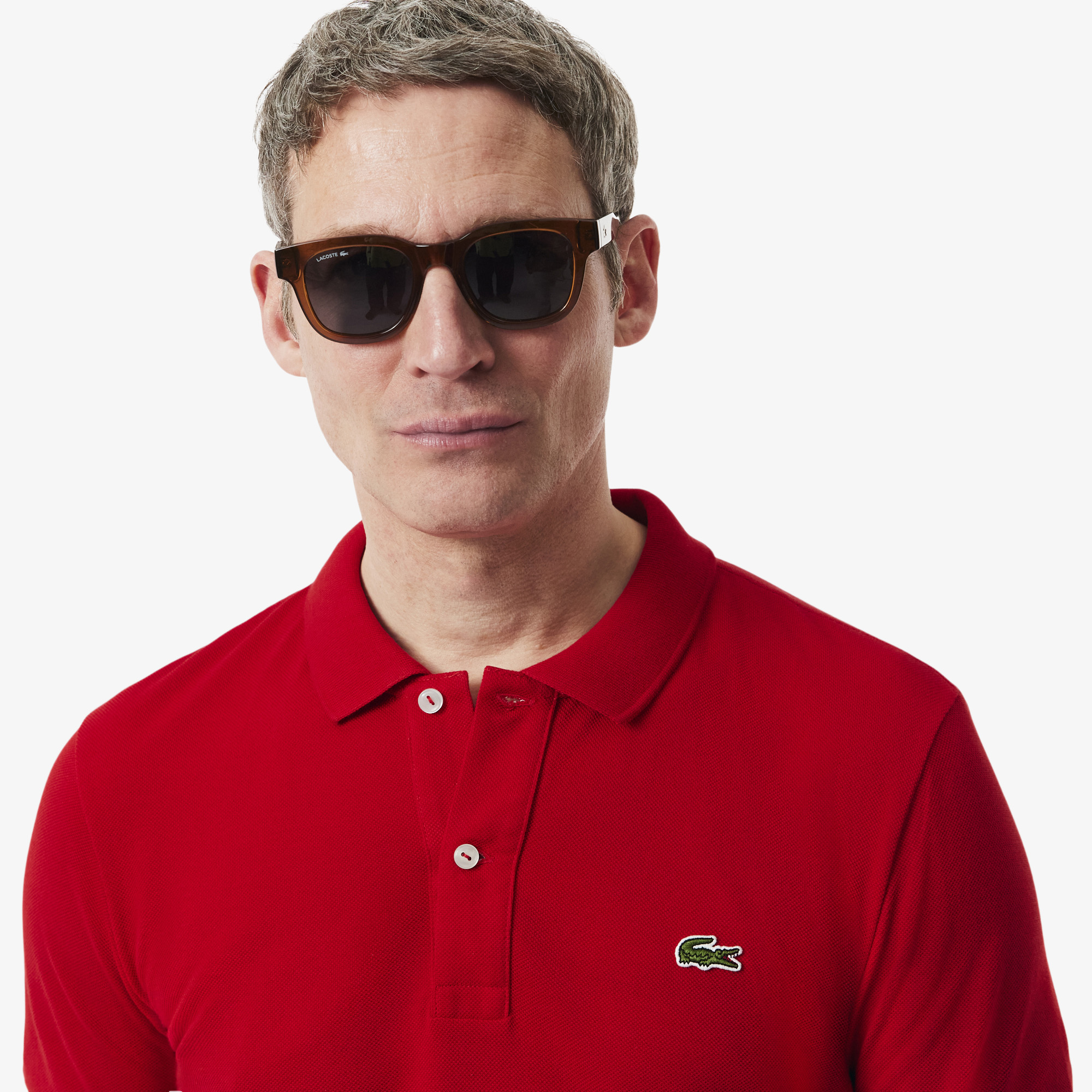 Lacoste L.12.12 Erkek Slim Fit Kırmızı Polo görsel 2