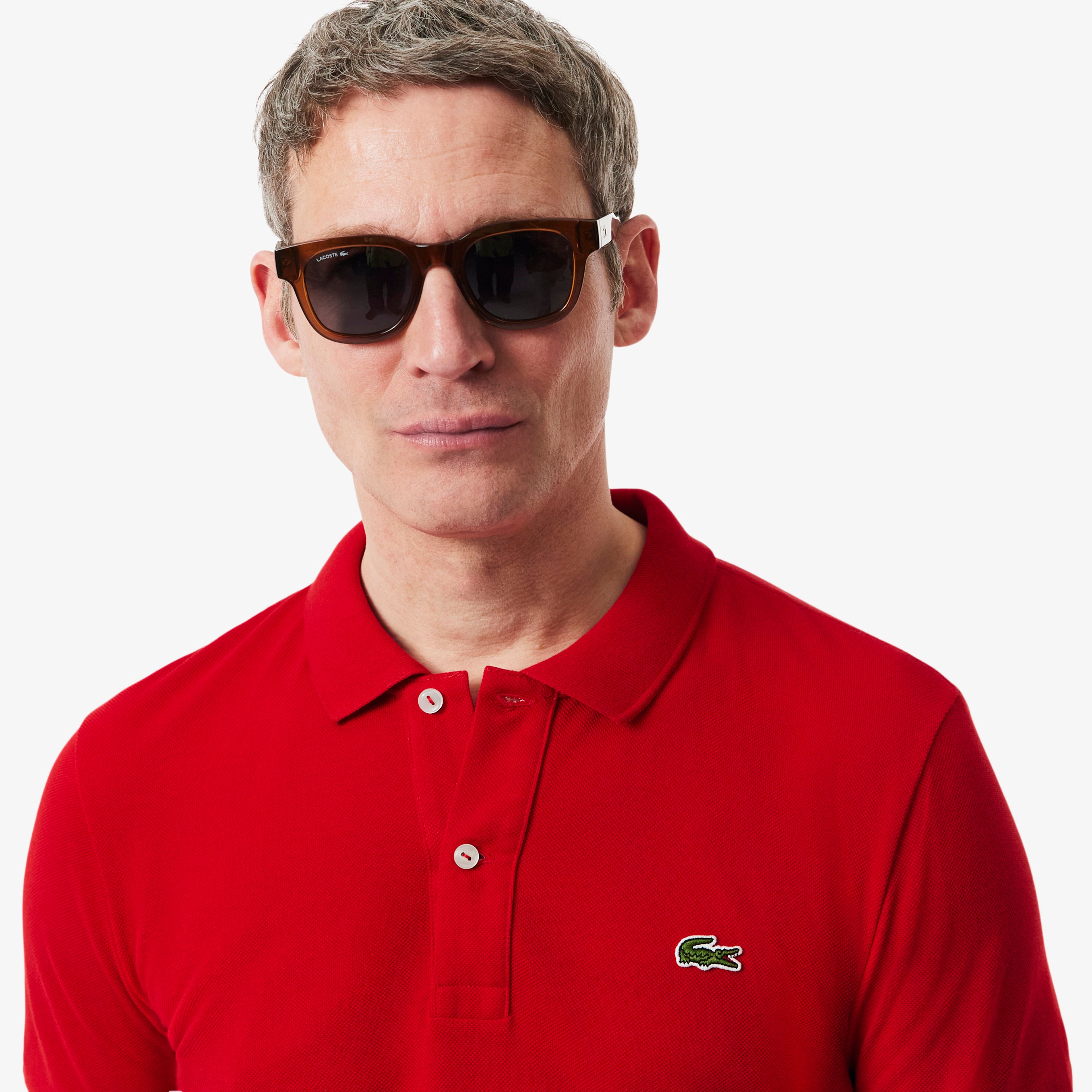 L.12.12 Erkek Slim Fit Kırmızı Polo L.12.12 Erkek Slim Fit Kırmızı Polo